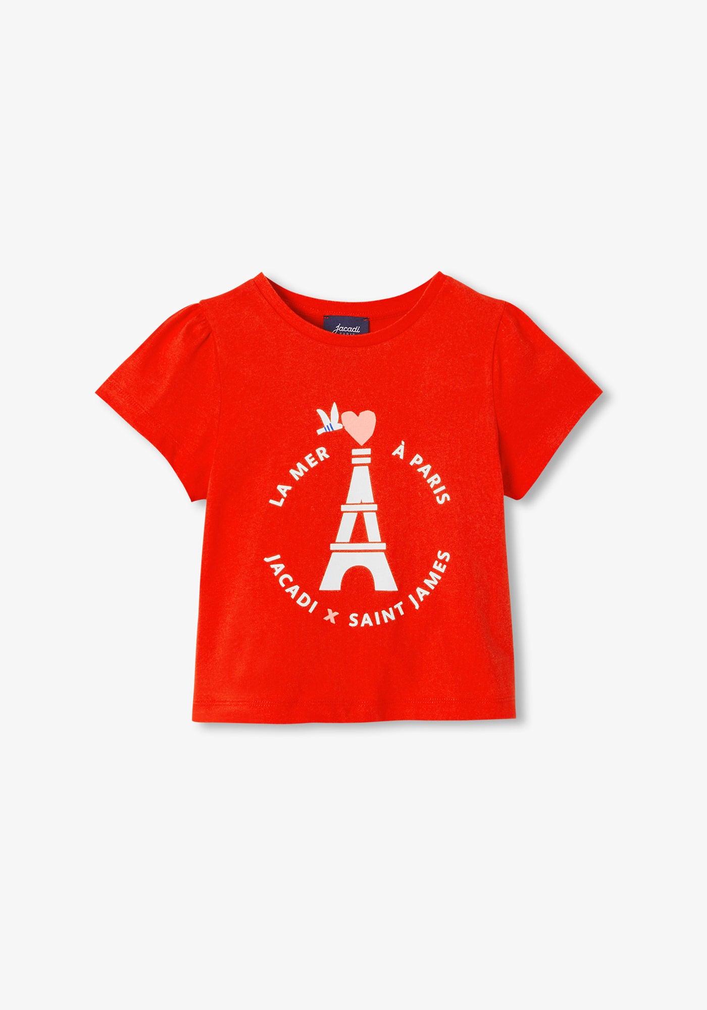 Camiseta de Jacadi (ROUGE TOMATE)