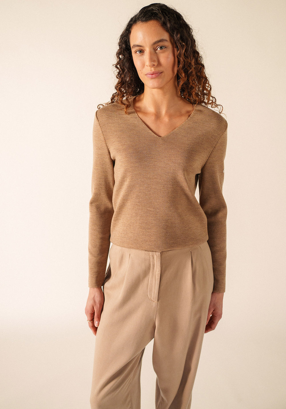 Bréhat jumper (BEIGE FONCE)