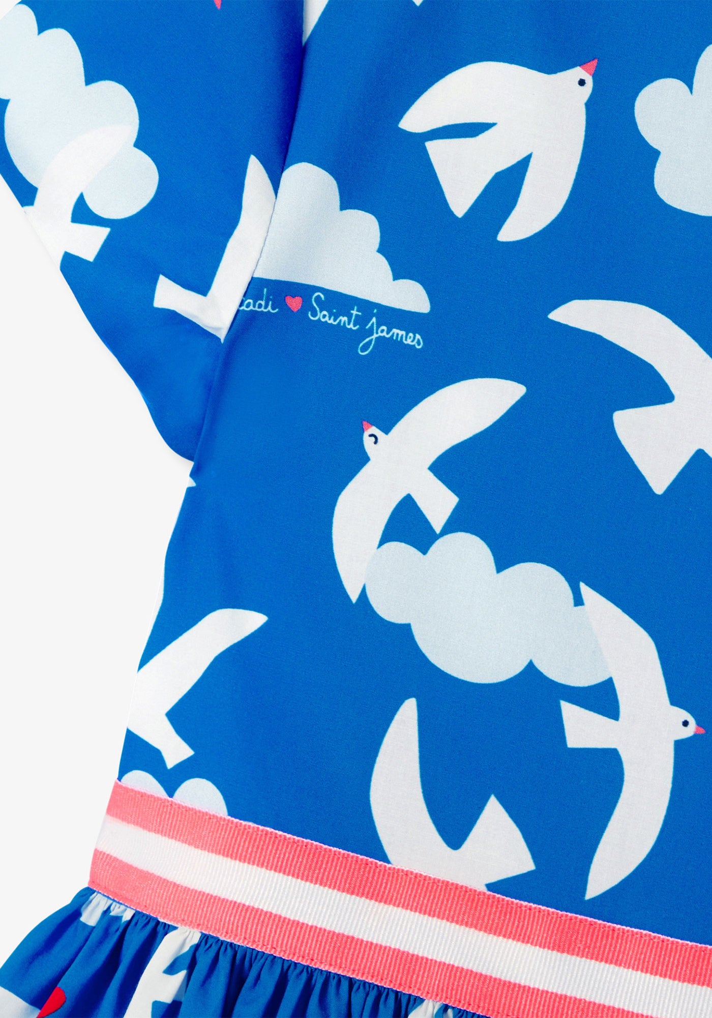 Vestido de Jacadi (AZUL/MULTICOLOR)