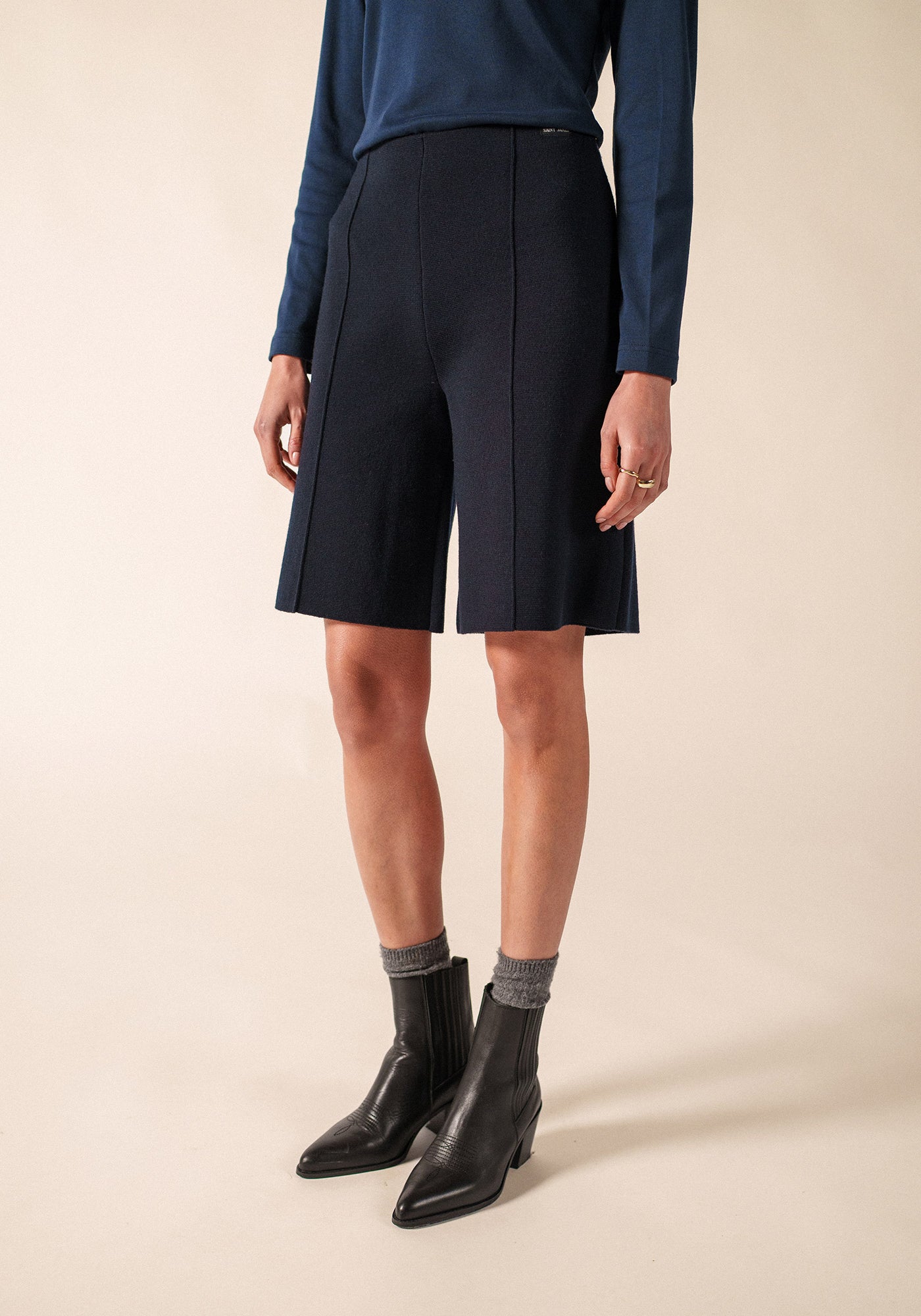 Pantalones cortos de estilo marinero (NAVY)