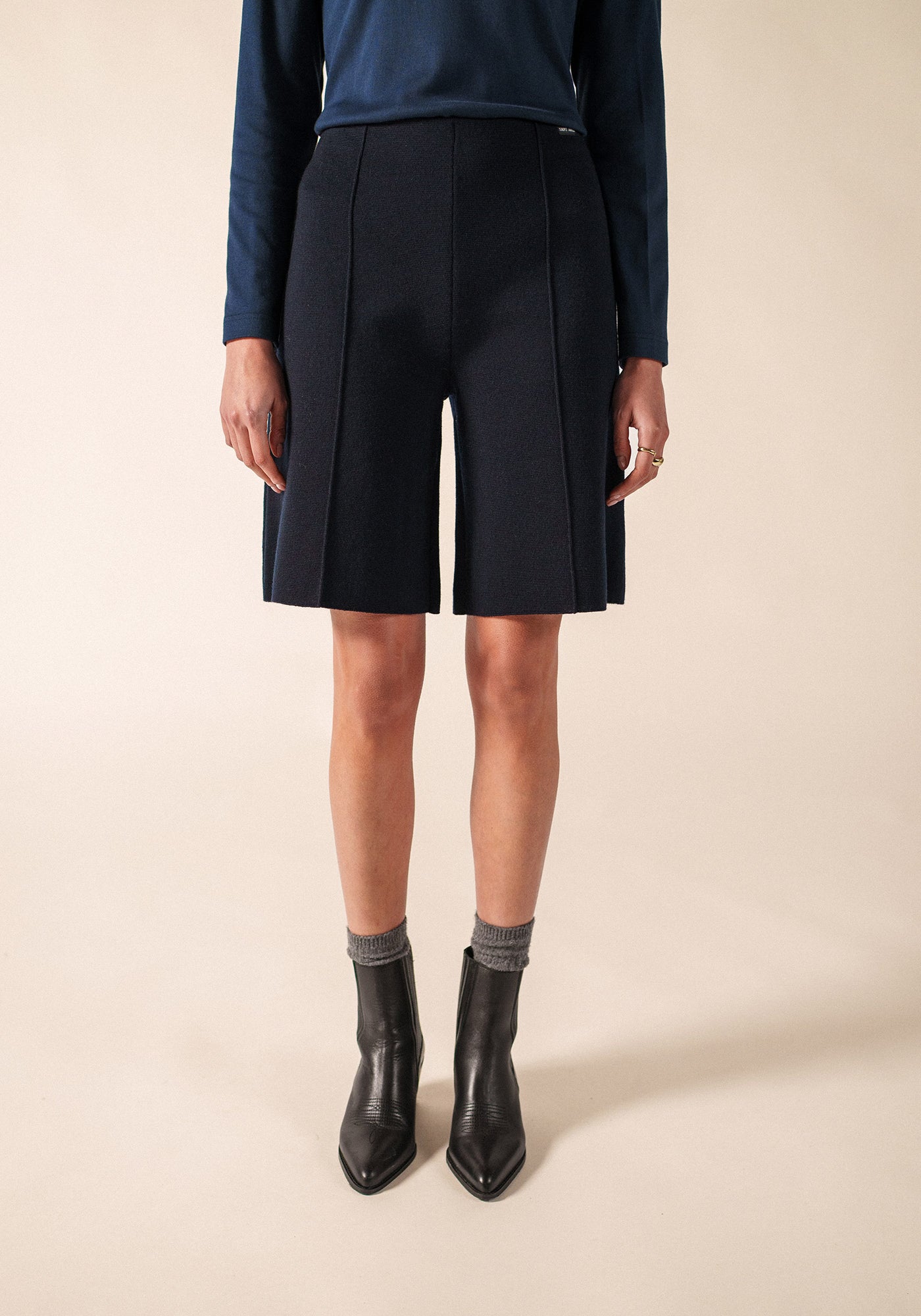 Pantalones cortos de estilo marinero (NAVY)
