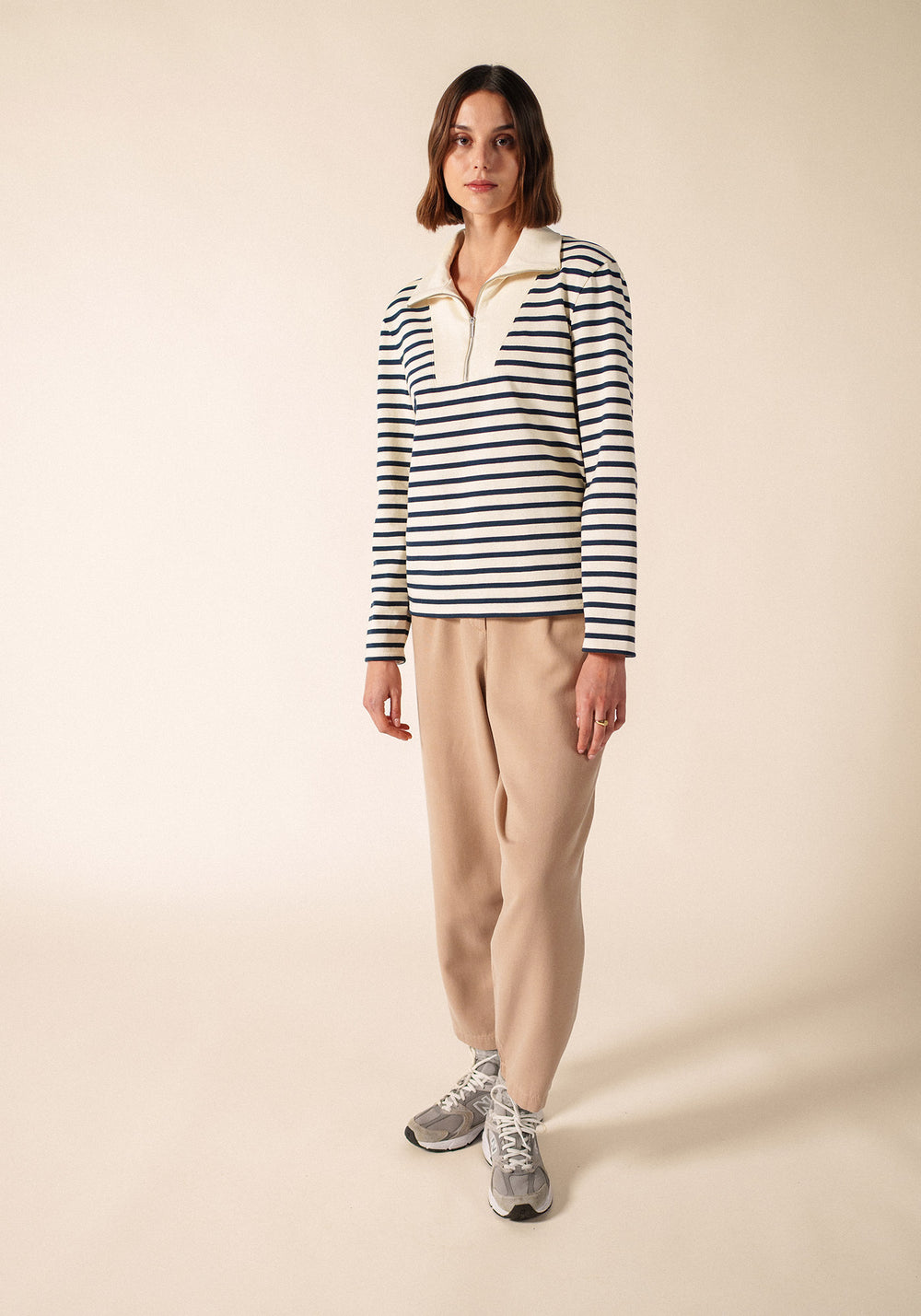 Leran Breton Shirt (ECRU/MARINE)