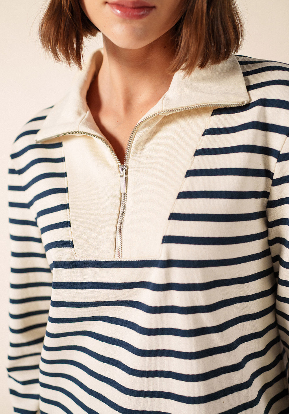 Leran Breton Shirt (ECRU/MARINE)