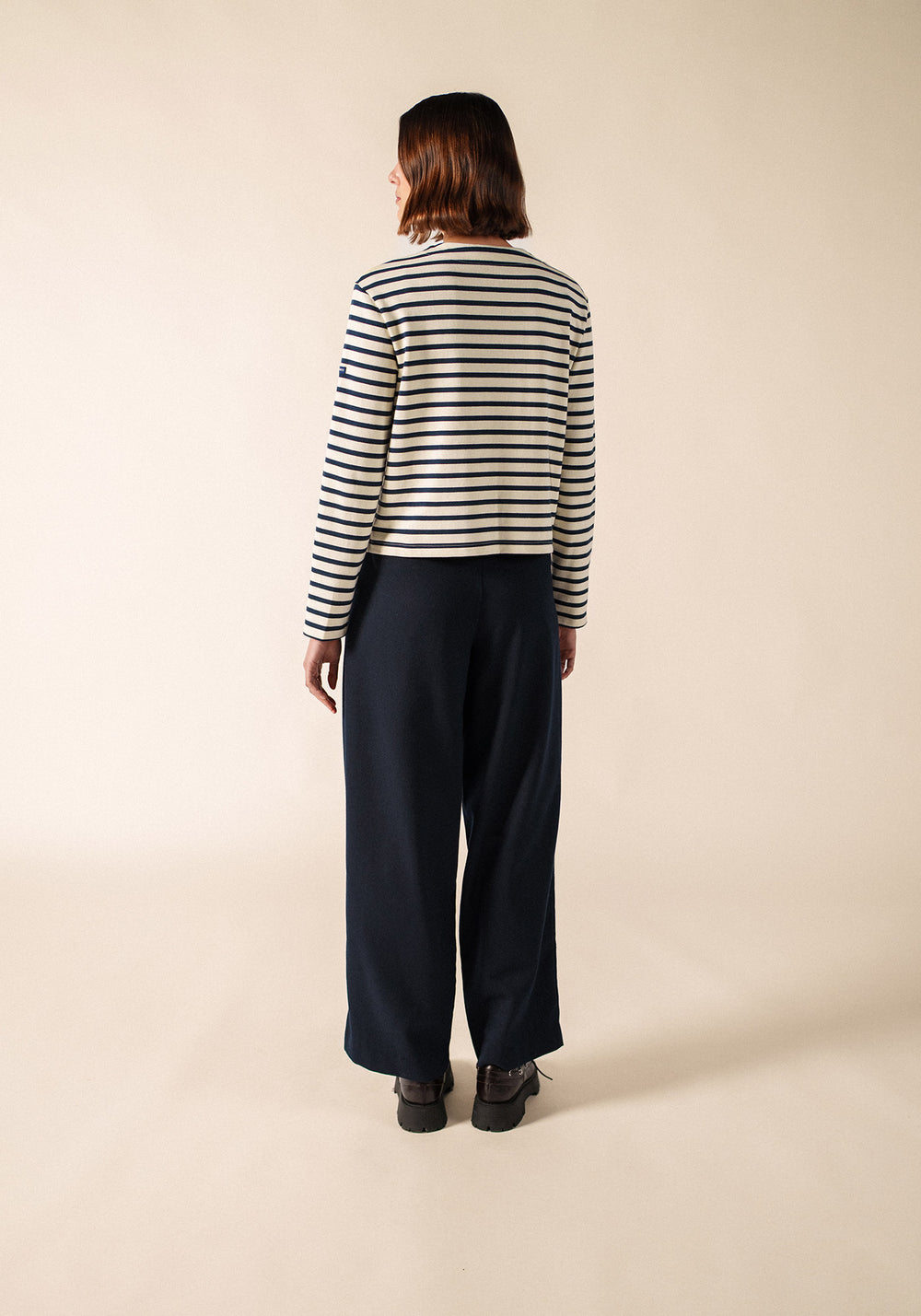 Arignac Cardigan (ECRU/MARINE)