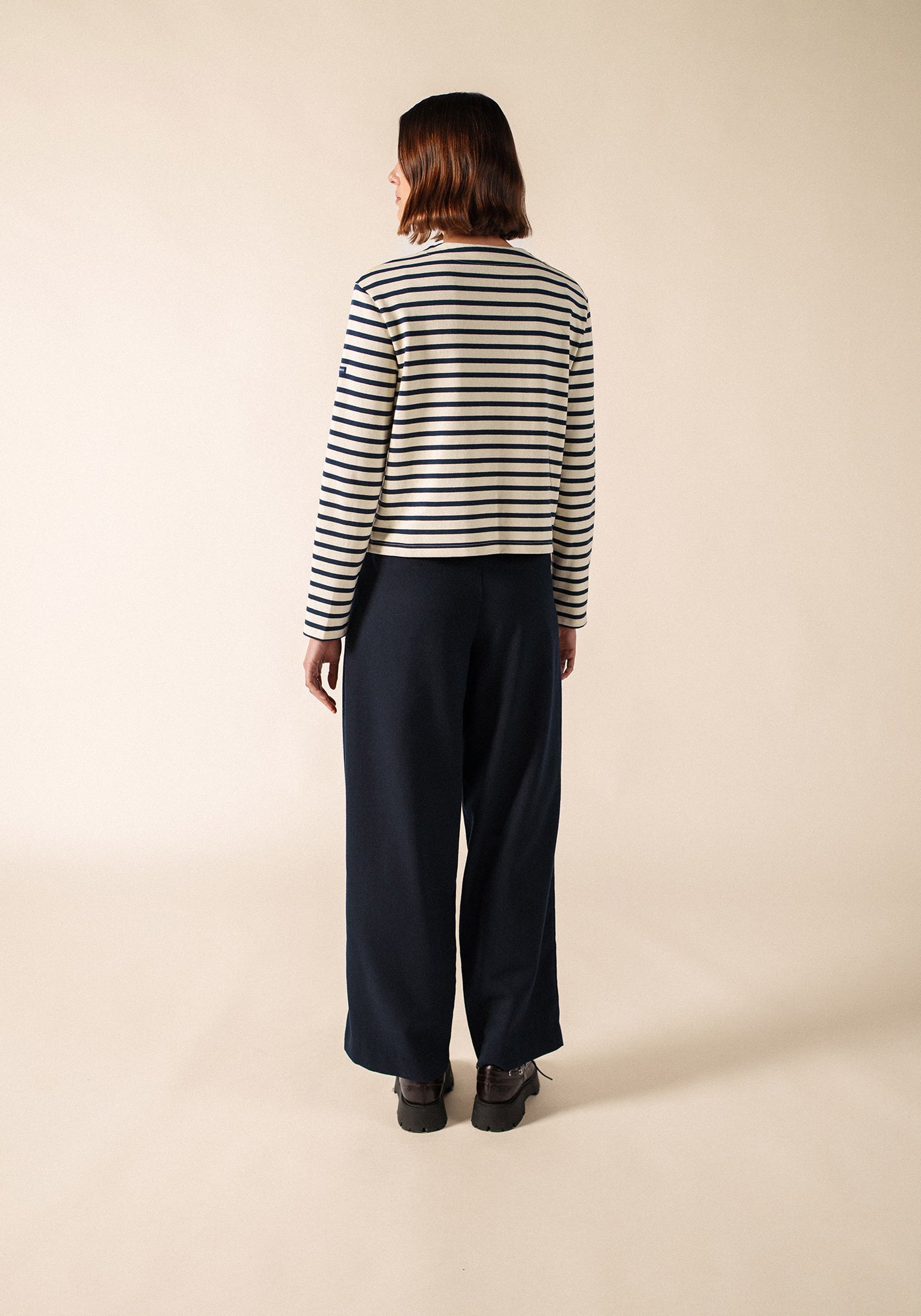 Arignac Cardigan (ECRU/MARINE)