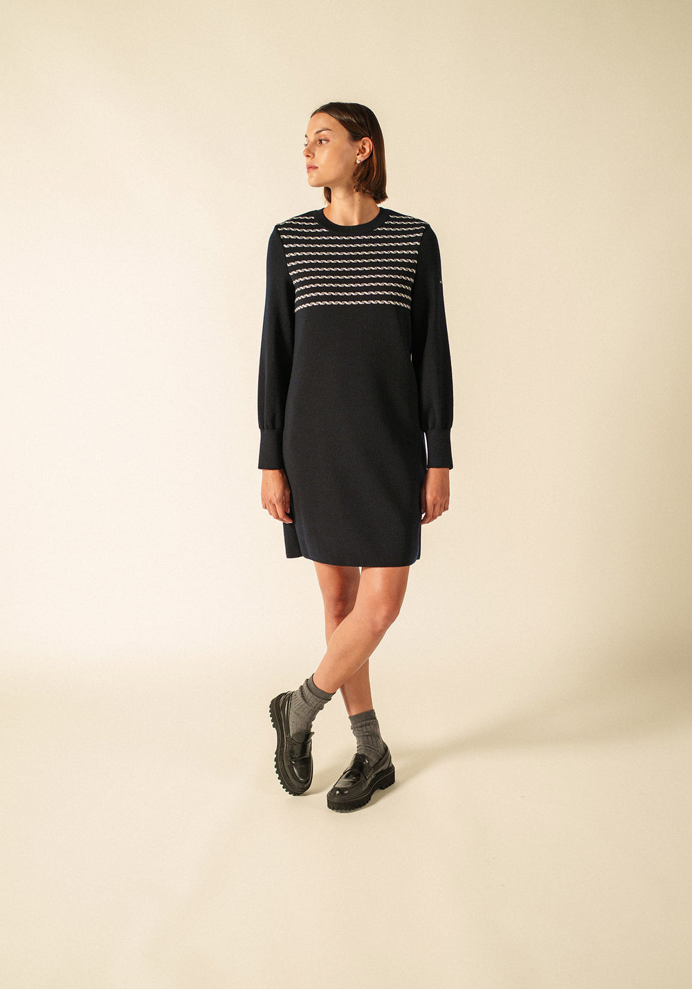 Vestido Sana x Isabelle Ballu (AZUL MARINO/ECUME)