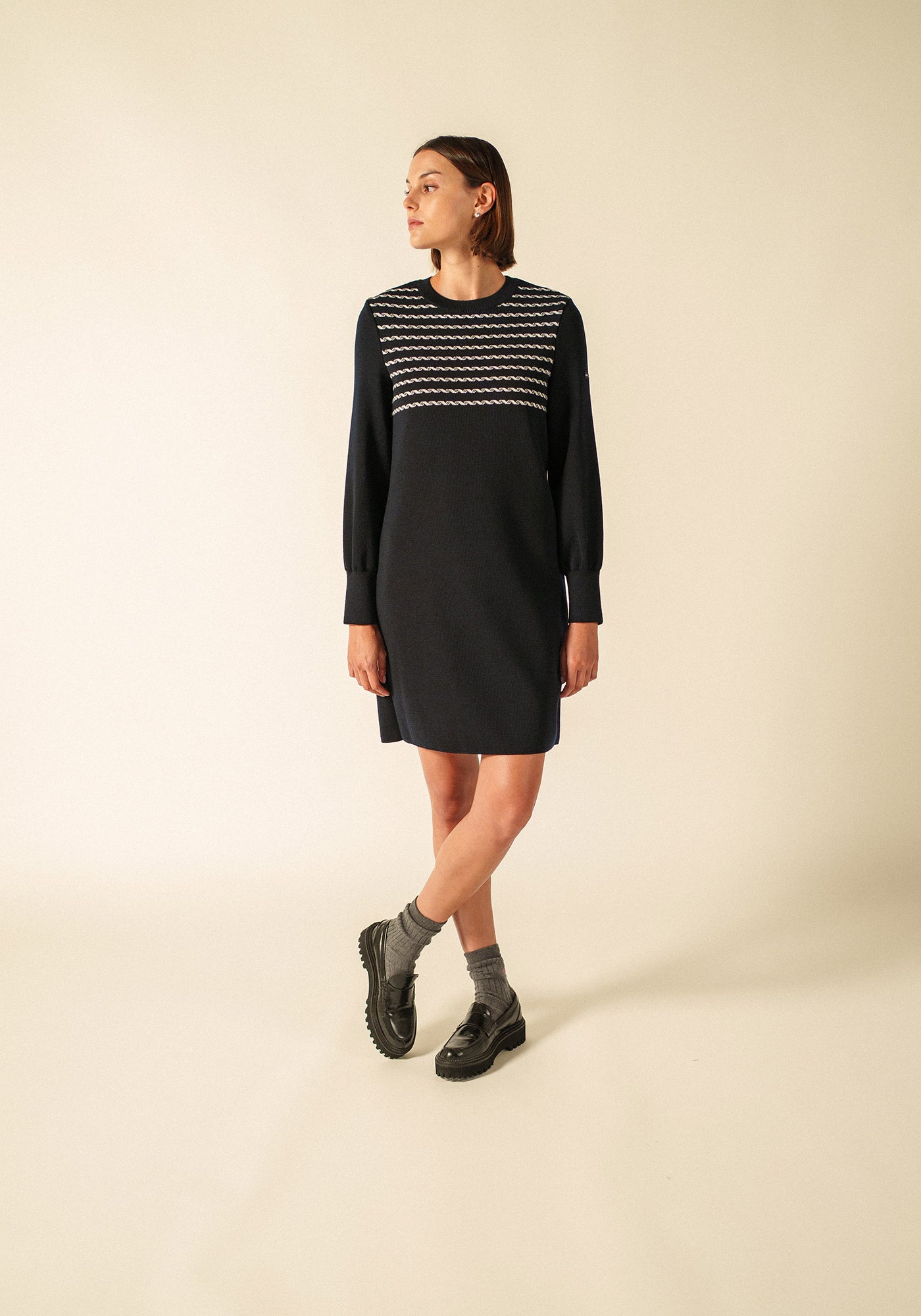 Vestido Sana x Isabelle Ballu (AZUL MARINO/ECUME)