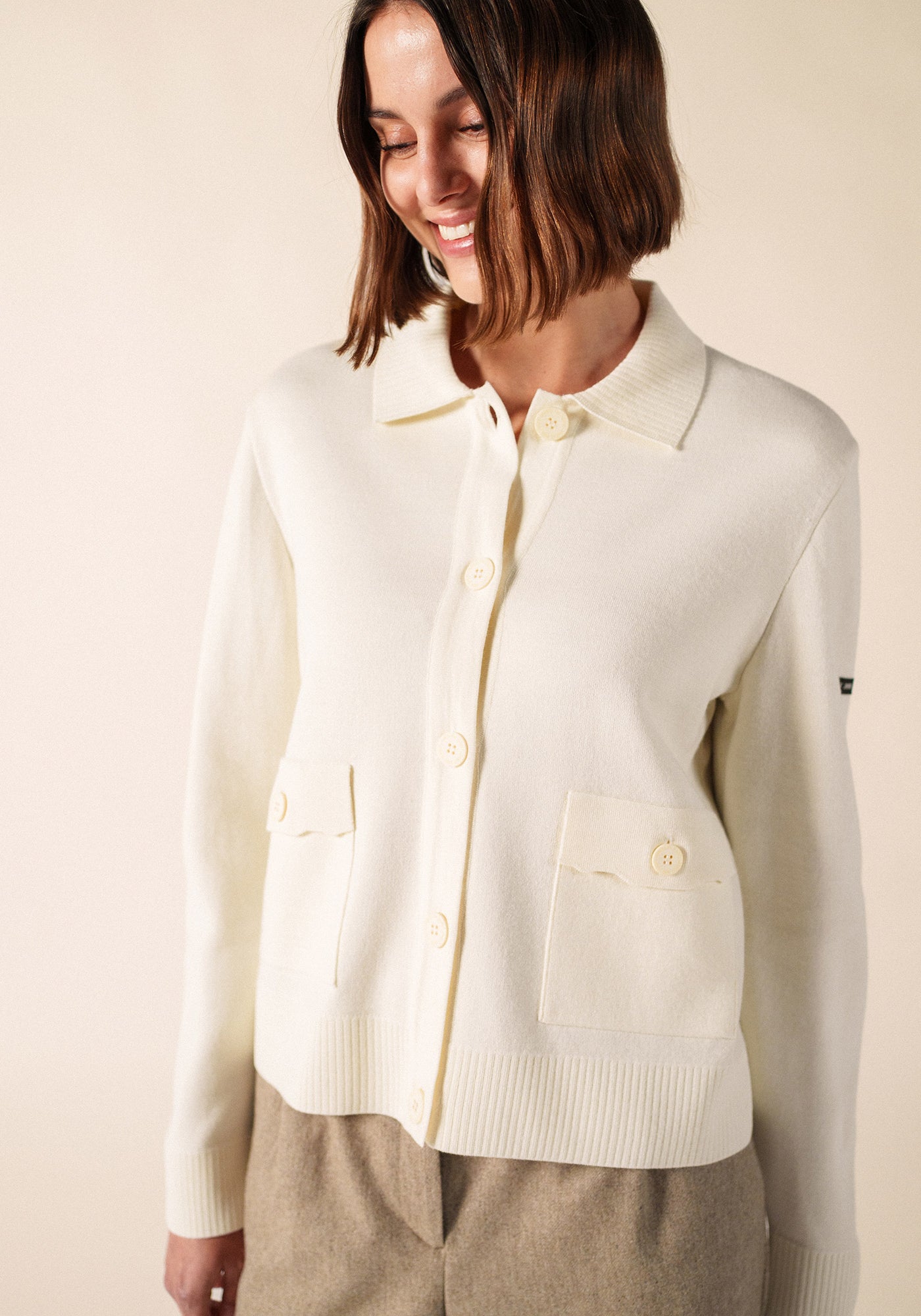 Isley Cardigan (ECUME/BEIGE)