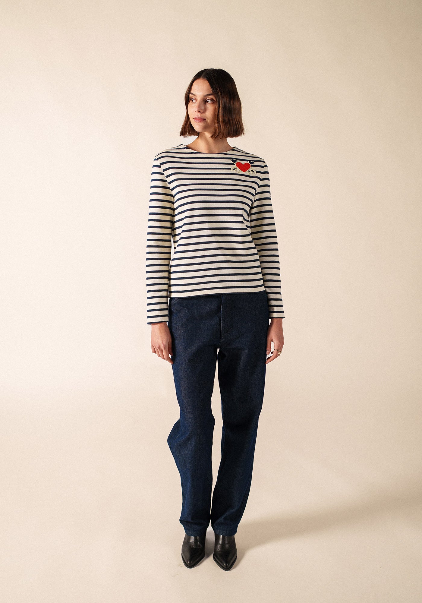 Portune Breton Shirt (ECRU/MARINE)
