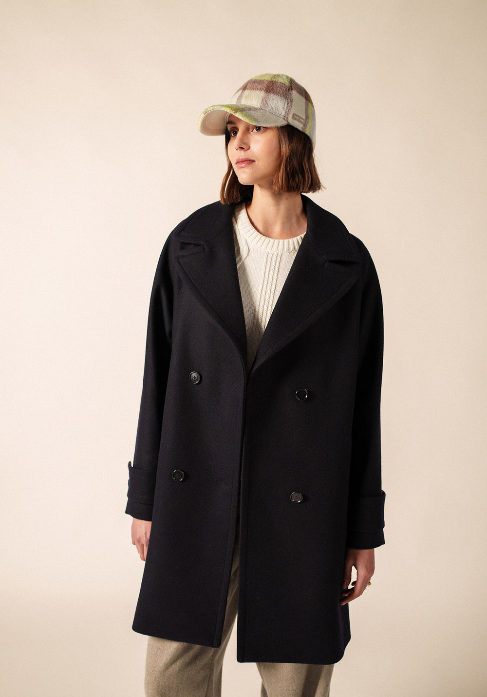 Check Cap (BLANC D'HIVER/BEIGE/AUBE)