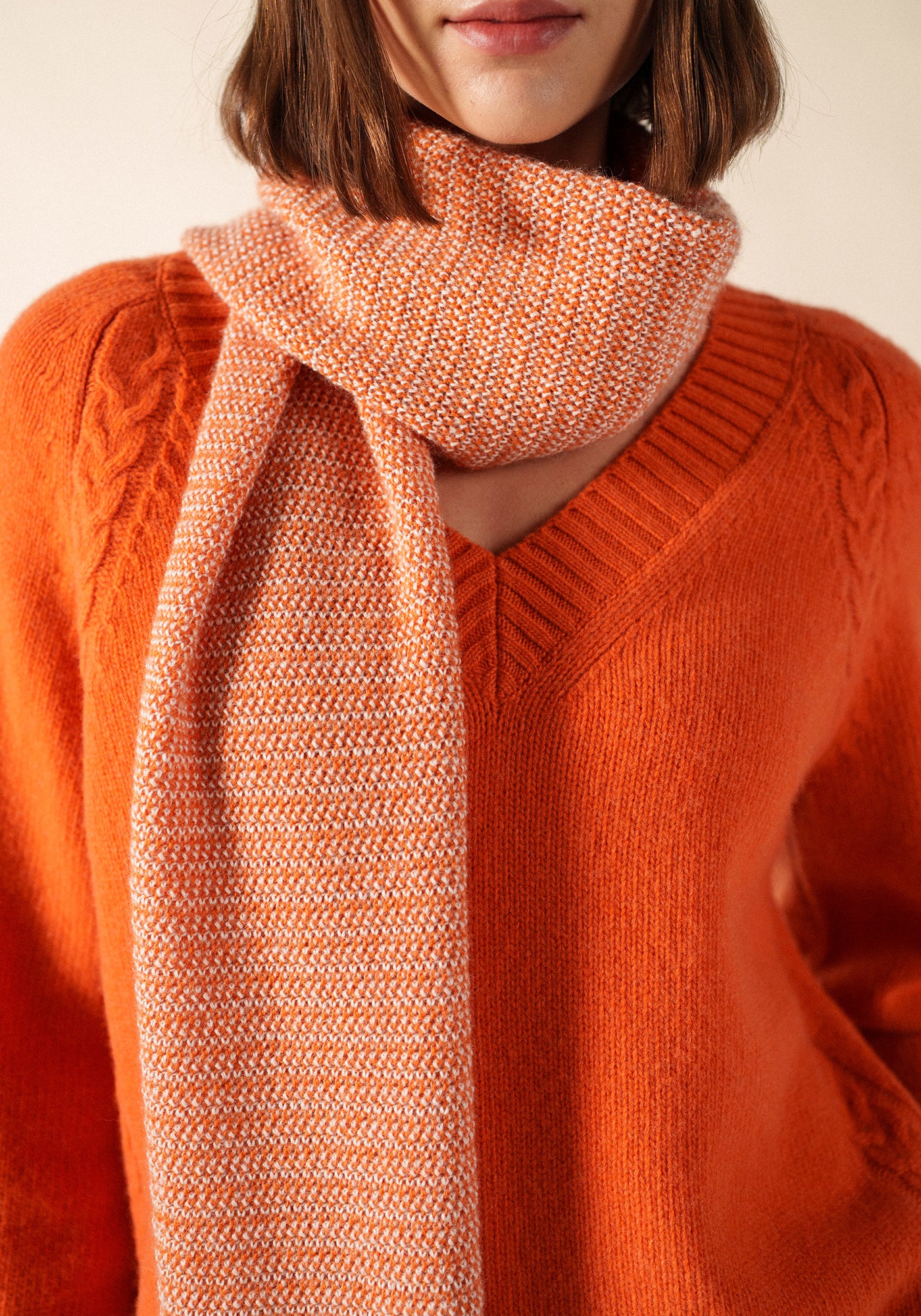 Ascain Scarf (CONFIT/BLANC D'HIVER)