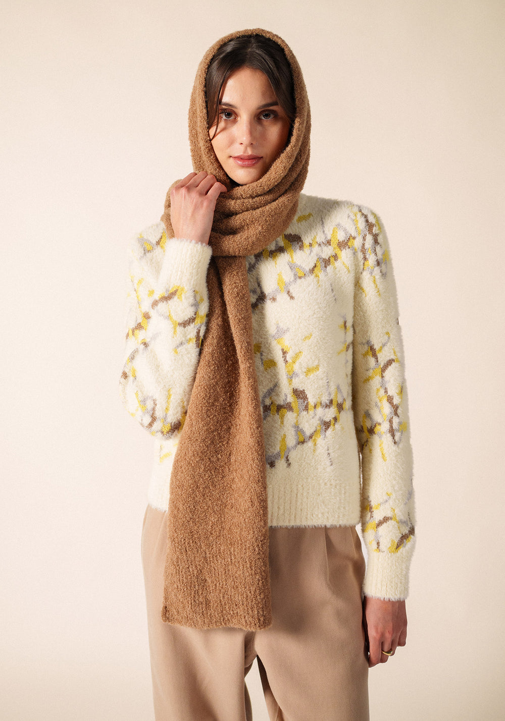 Cadéac Scarf (BEIGE FONCE)
