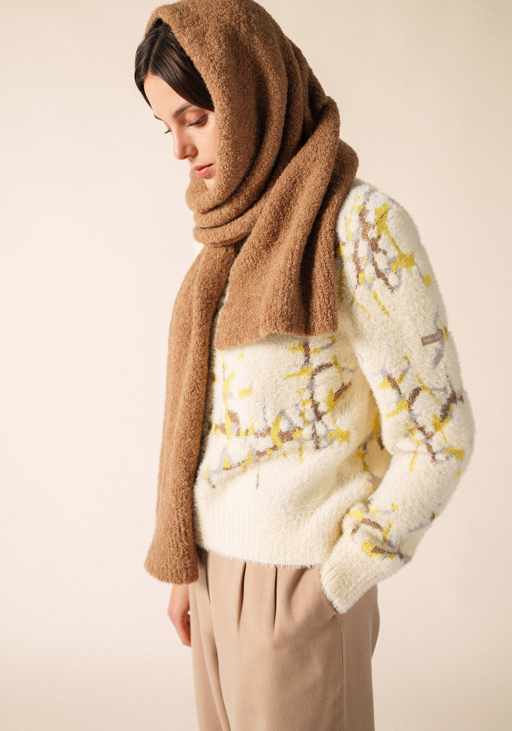 Cadéac Scarf (BEIGE FONCE)