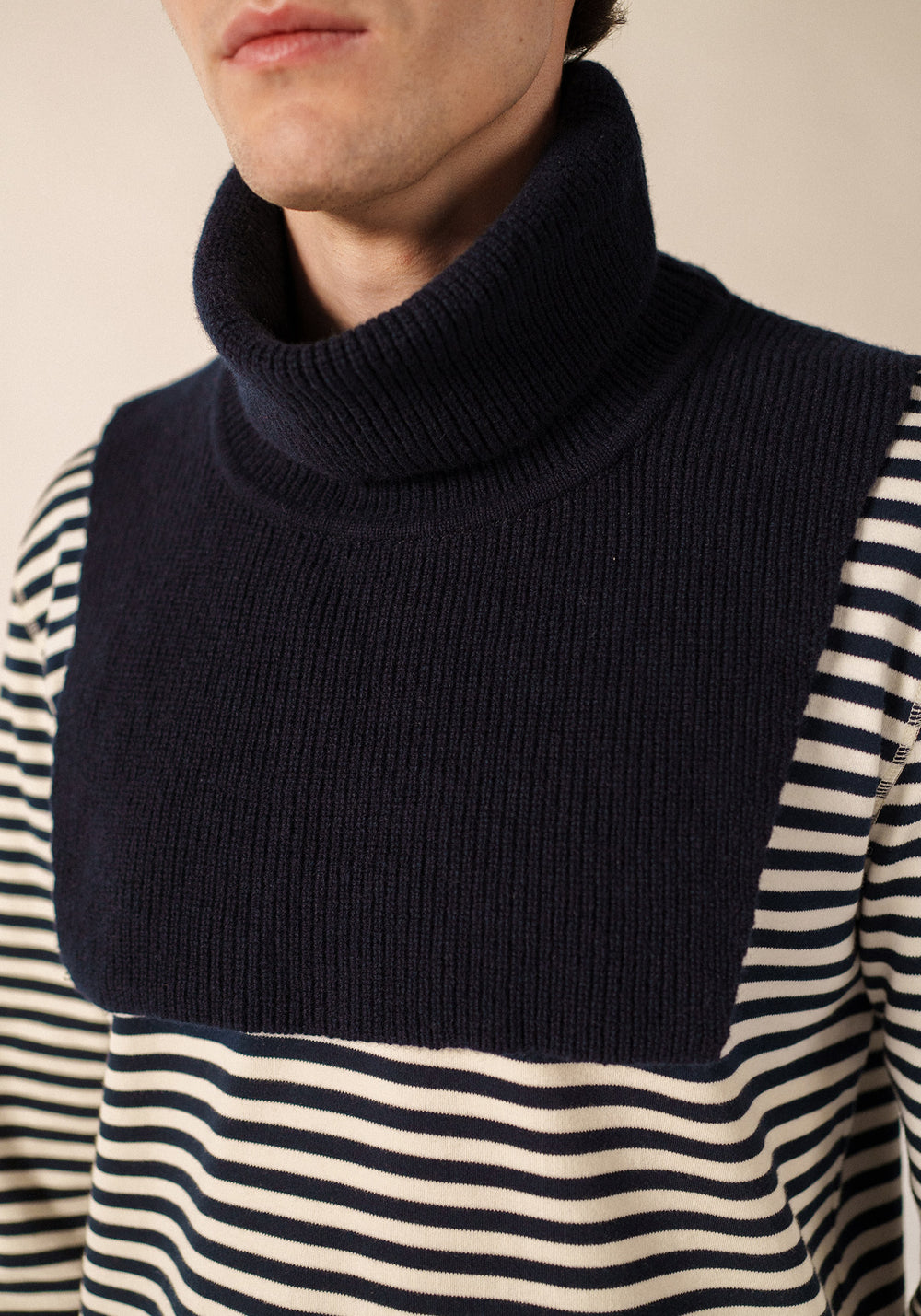 Roll-neck dickey (NAVY)