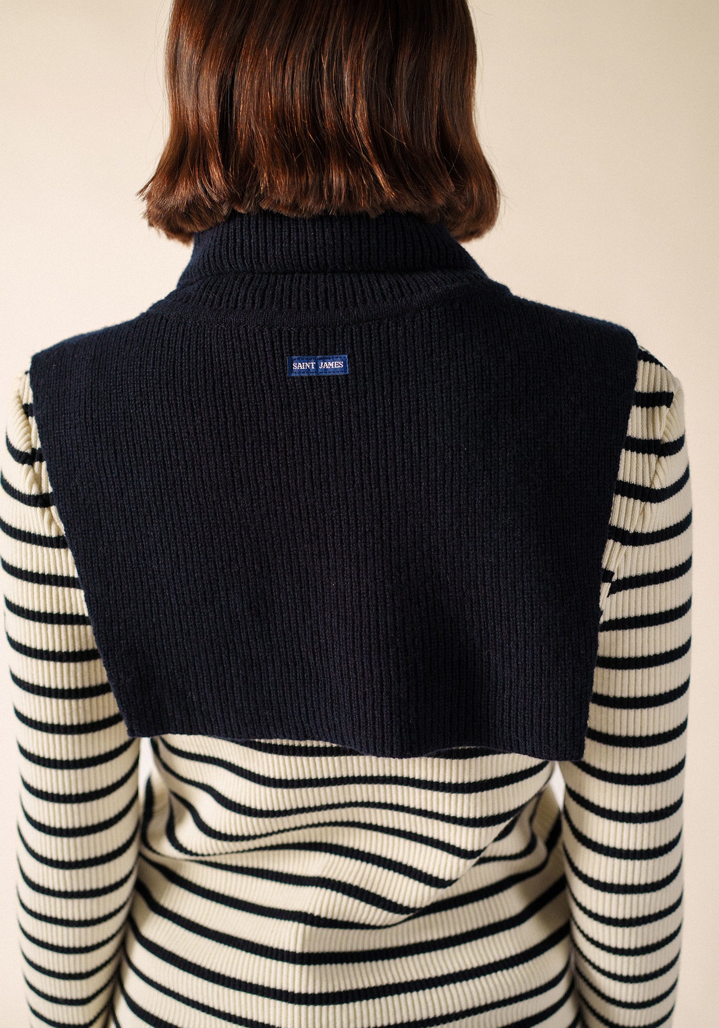 Roll-neck dickey (NAVY)