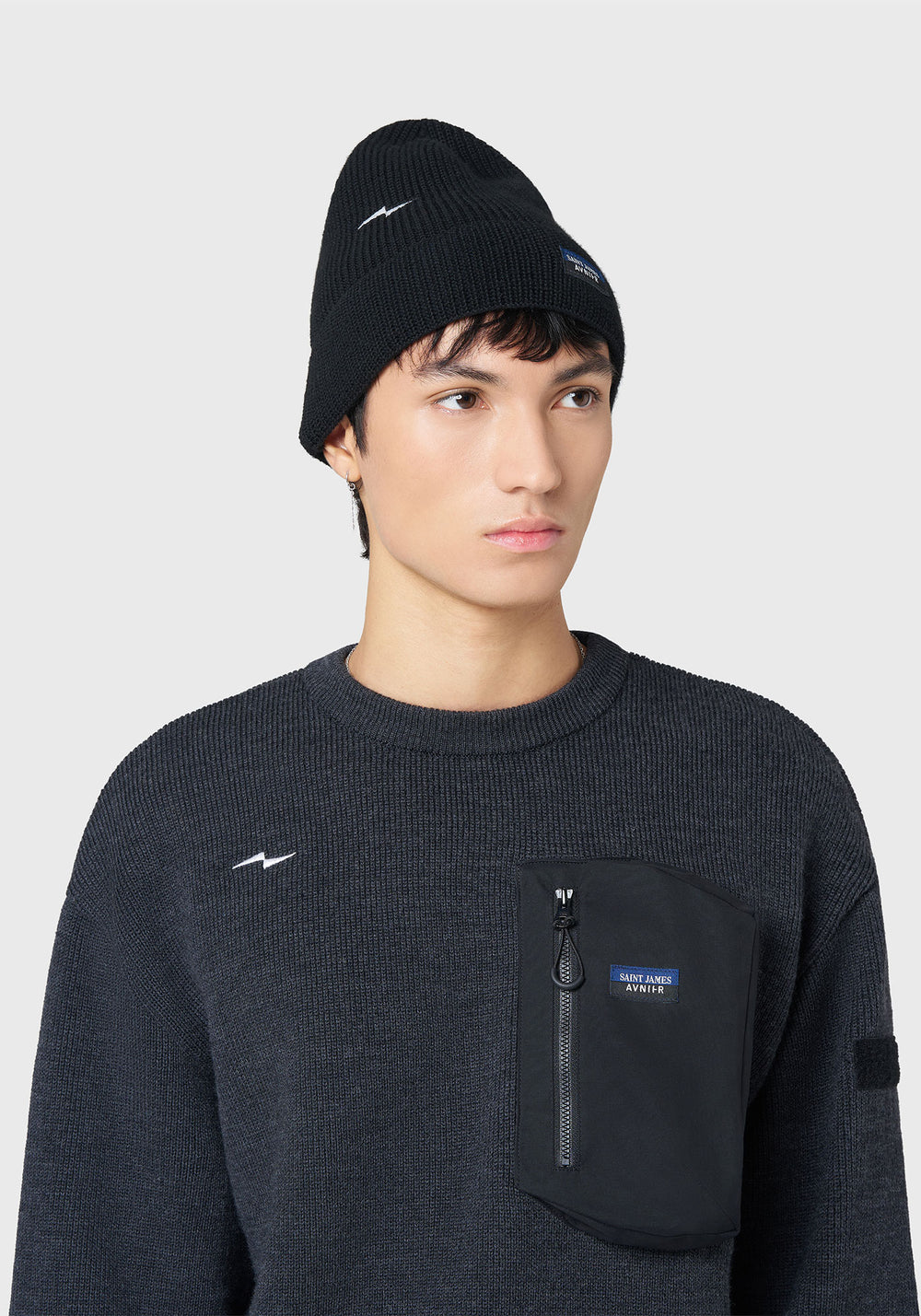Fujames beanie - SAINT JAMES x AVNIER (NOIR)