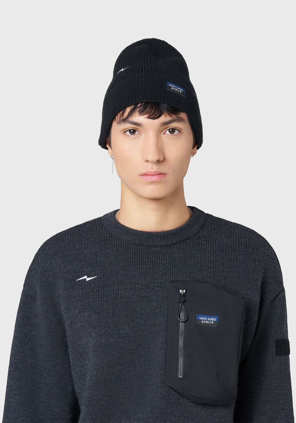 Fujames beanie - SAINT JAMES x AVNIER (NOIR)