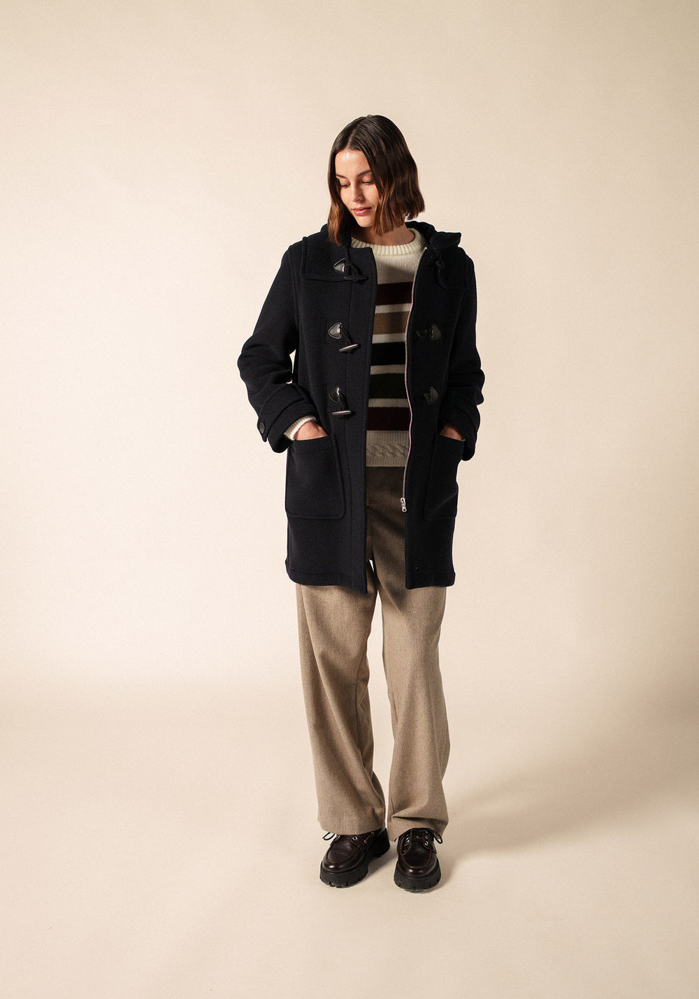 Classic Duffle Coat (NAVY)