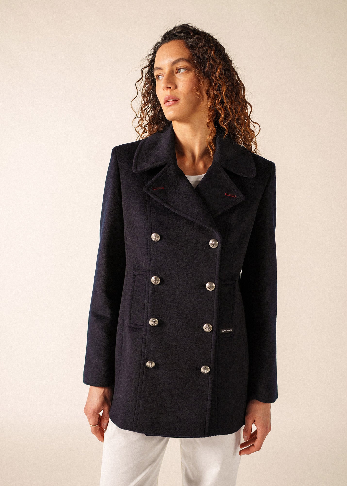 St Briac peacoat in wool | SAINT JAMES Official website • SAINT