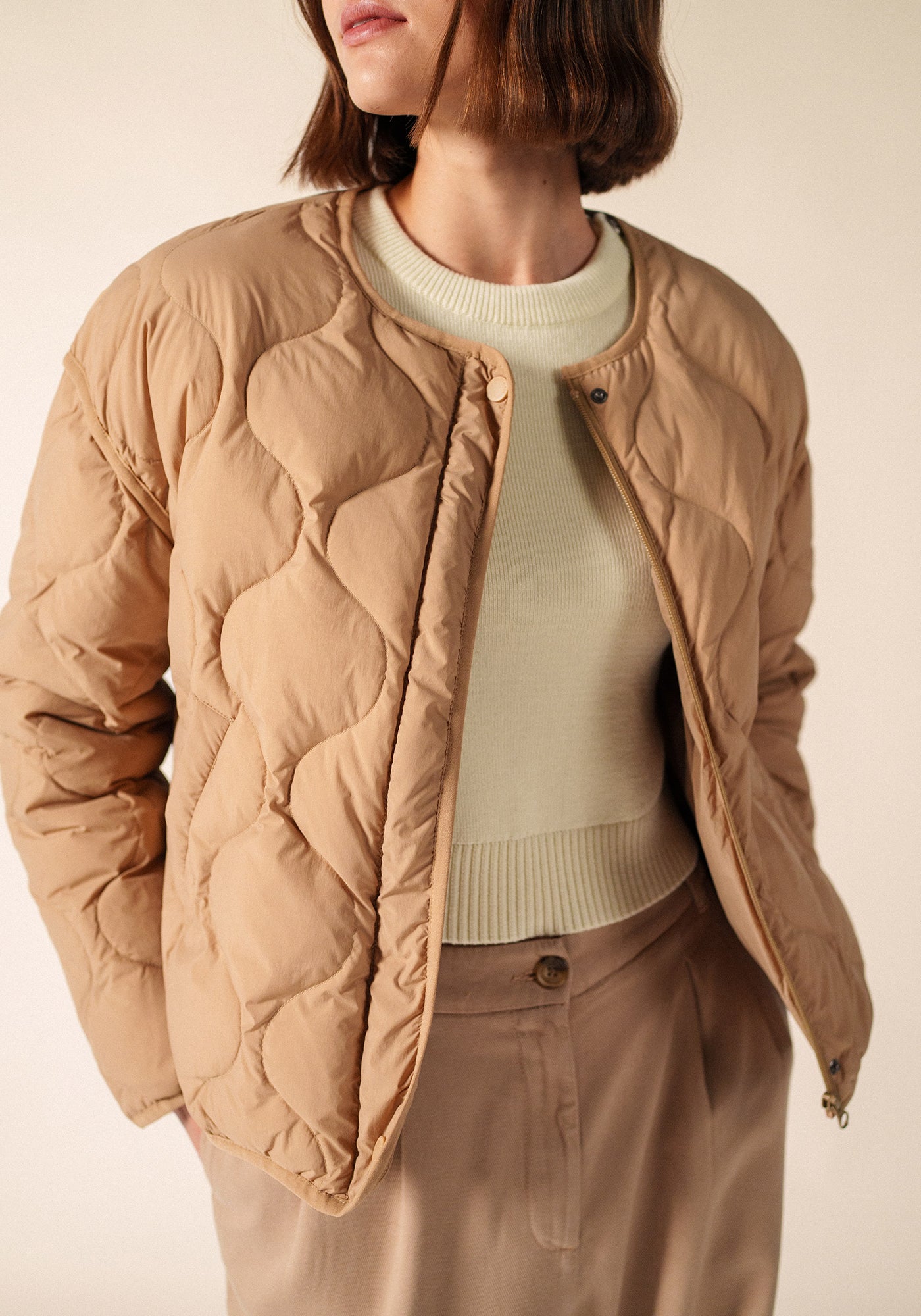 Chaqueta acolchada Ste Carole (BEIGE FONCE)