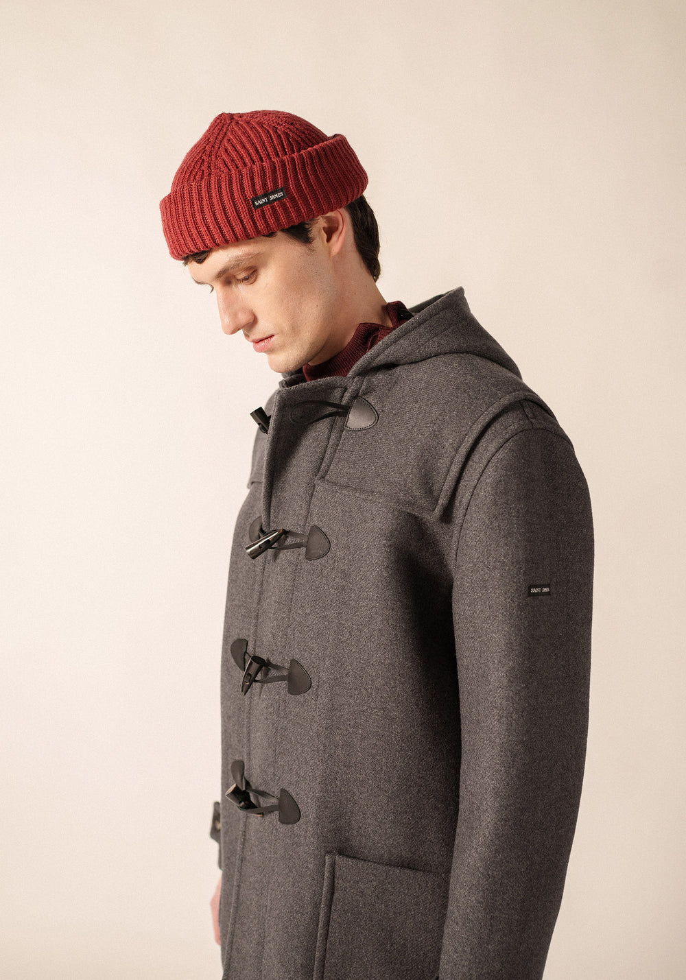 Abrigo Duffle clásico (GRIS)