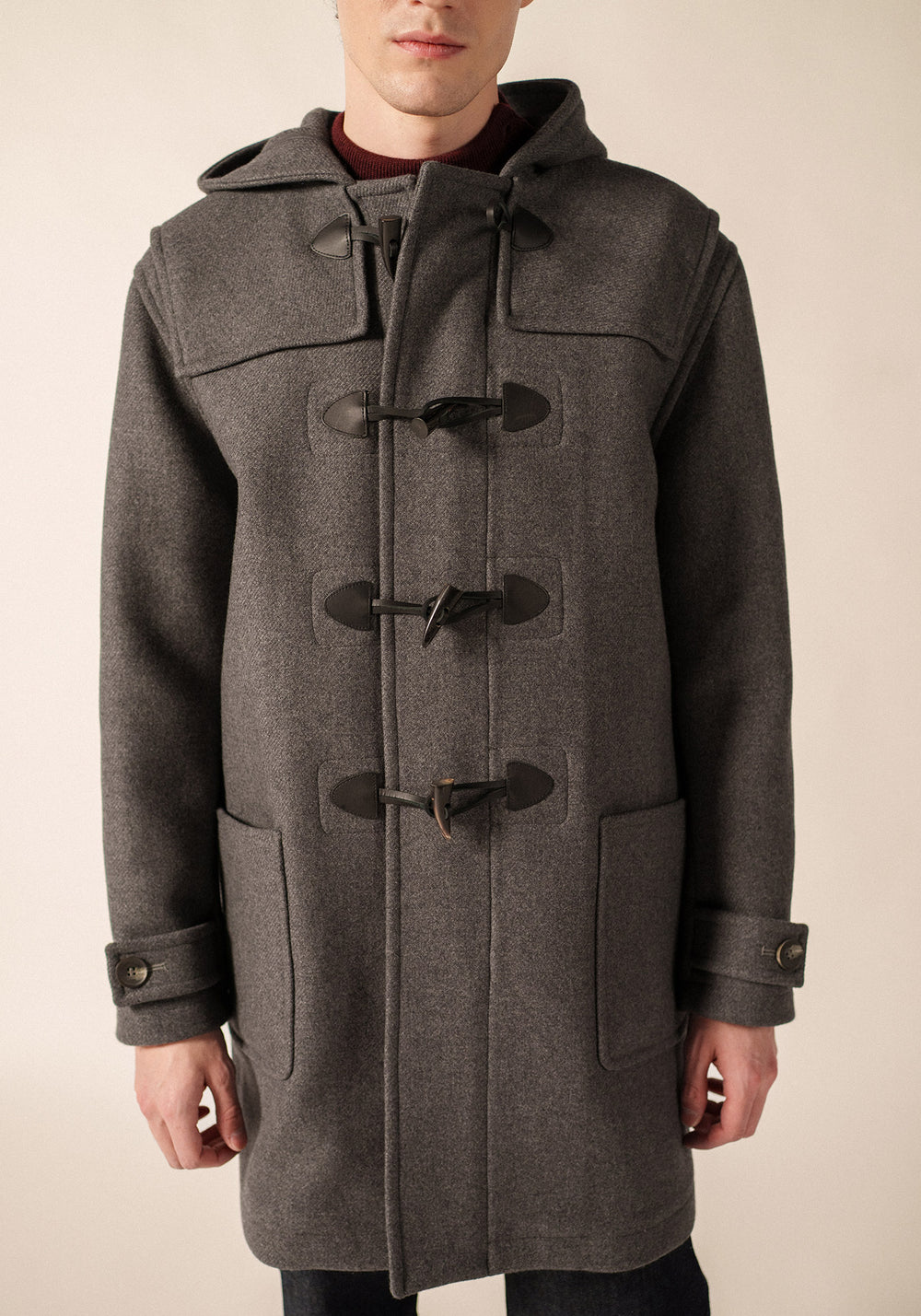 Abrigo Duffle clásico (GRIS)