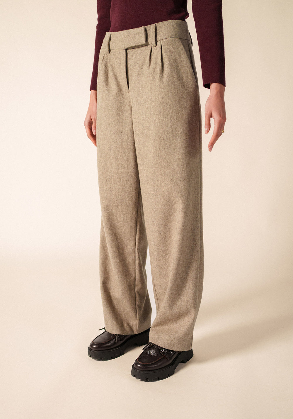Bianca Trousers (BEIGE FONCE)