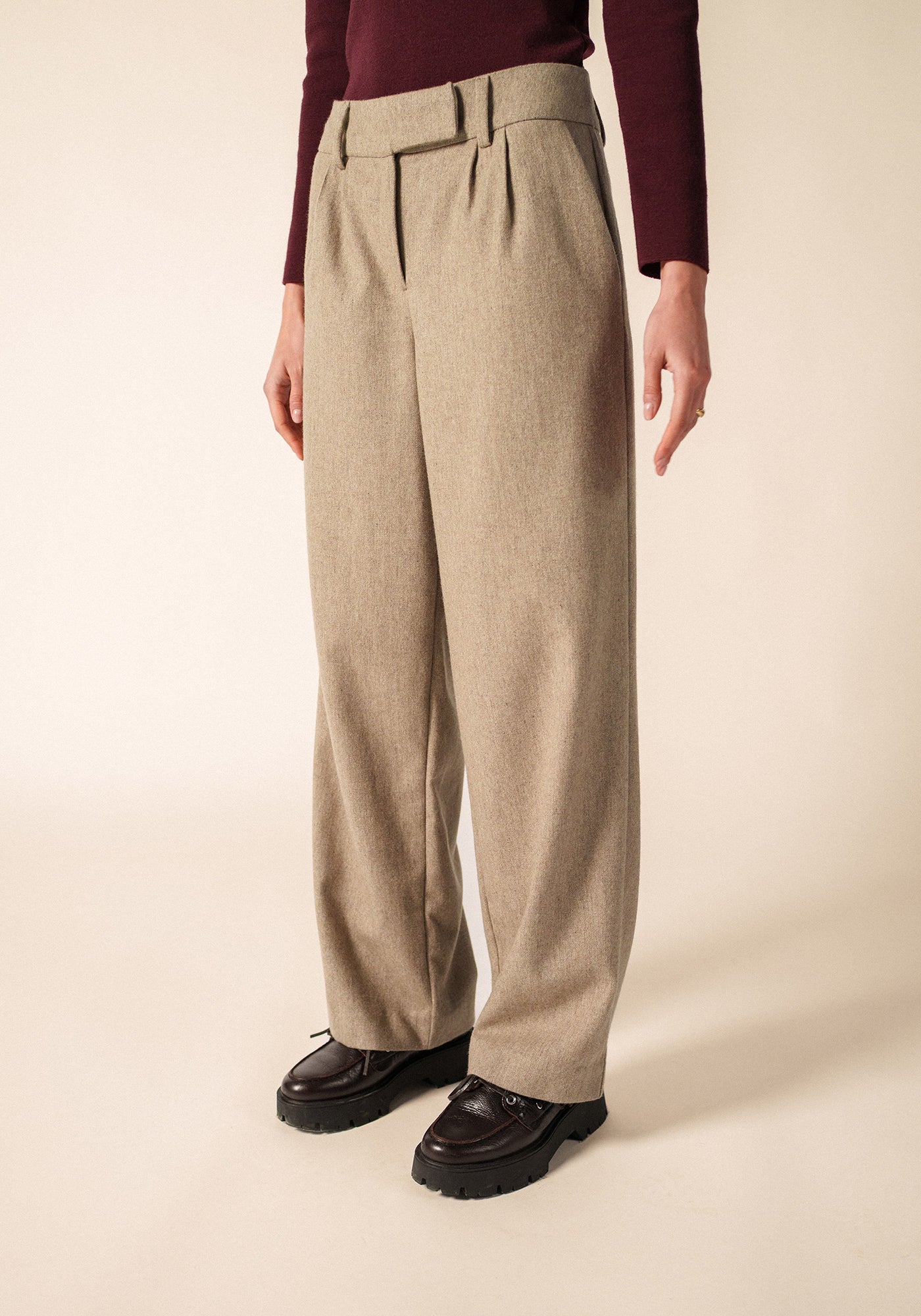 Bianca Trousers (BEIGE FONCE)