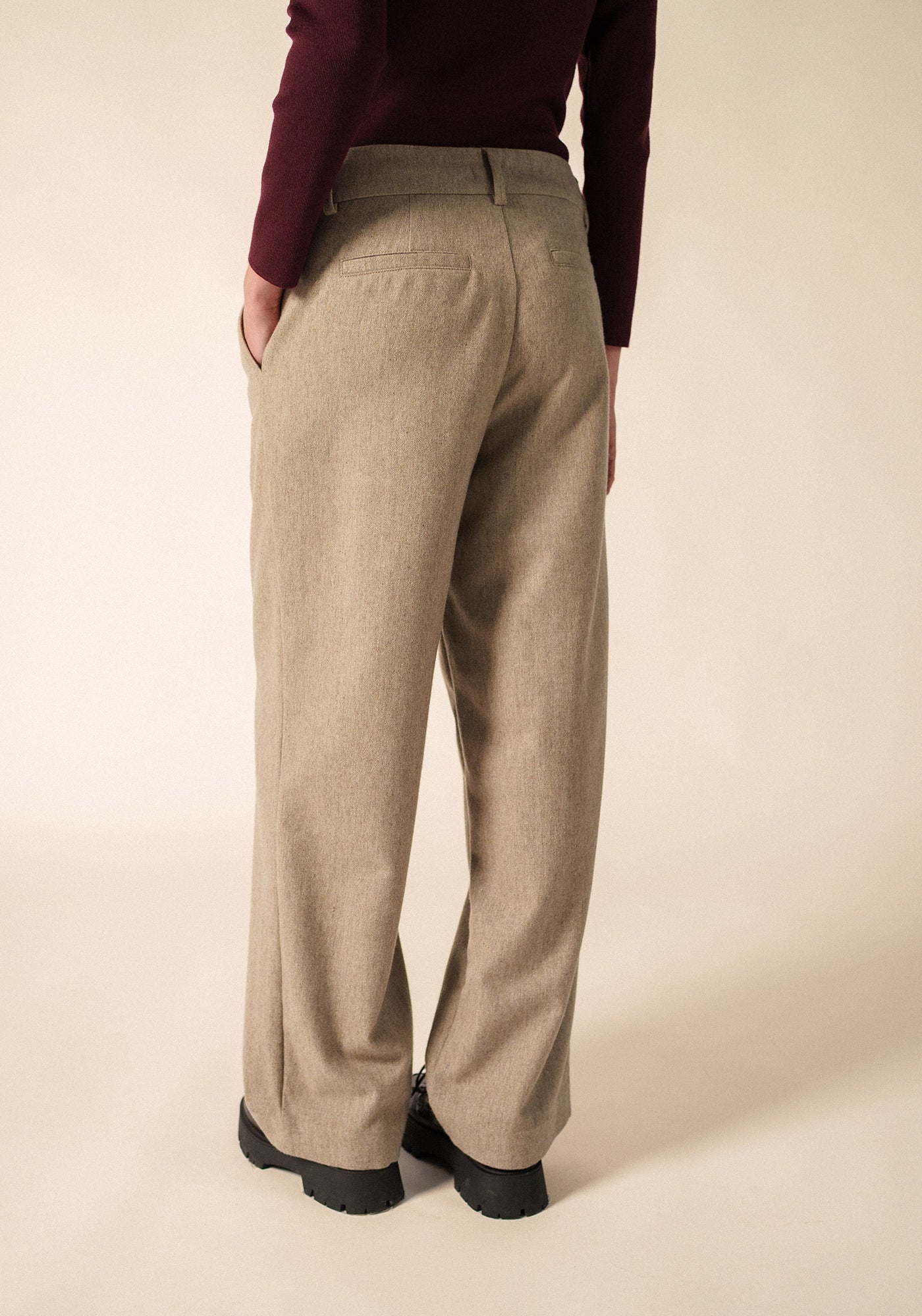 Bianca Trousers (BEIGE FONCE)