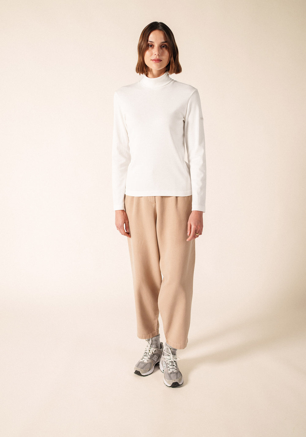 Pantalones de corte recto (BEIGE OSCURO)