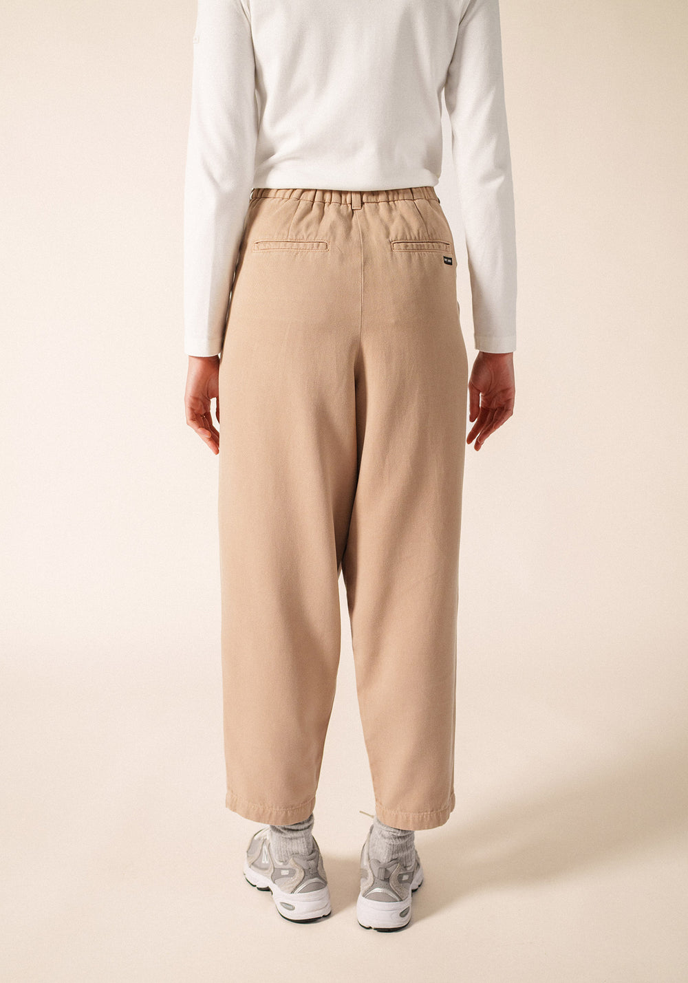 Pantalones de corte recto (BEIGE OSCURO)
