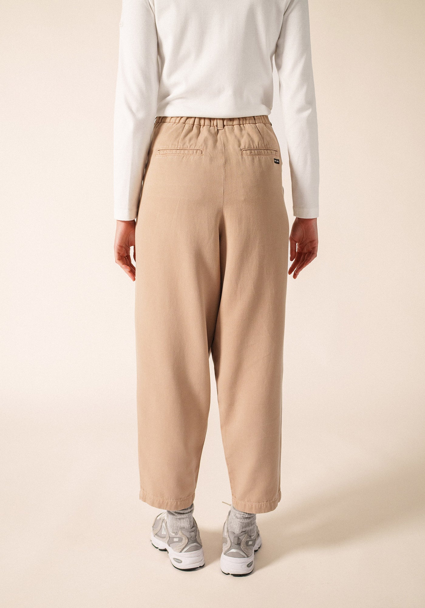 Pantalones de corte recto (BEIGE OSCURO)