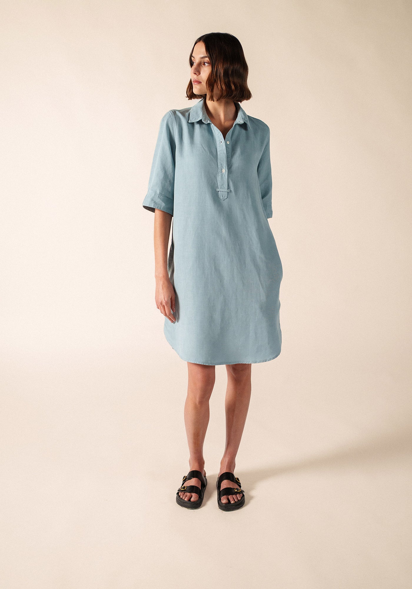 Camisa Léna (BLANCO/CIELO)