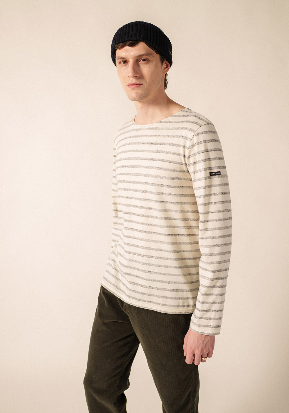 Beille Breton Shirt (ECRU/GRIS)