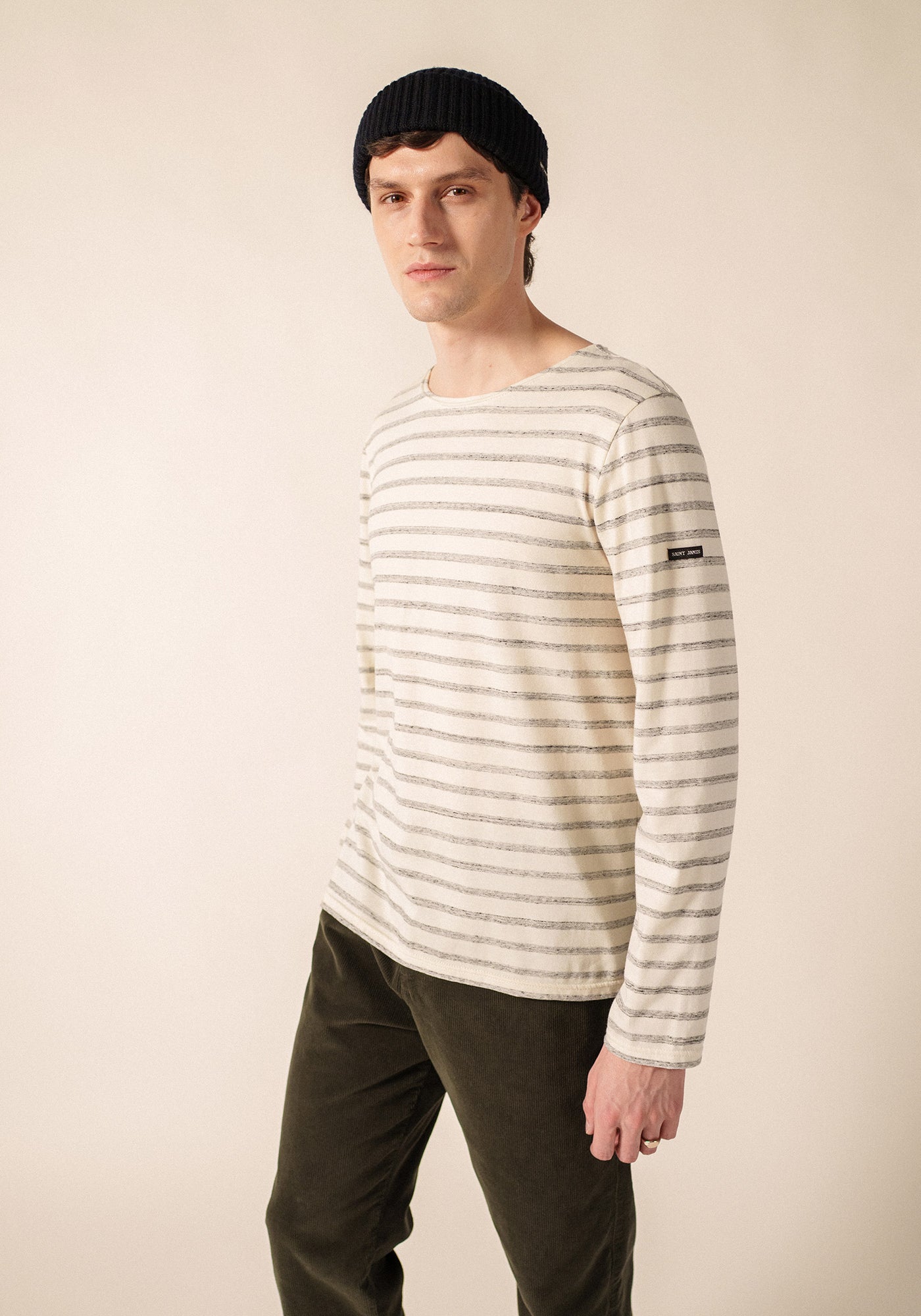 Beille Breton Shirt (ECRU/GRIS)