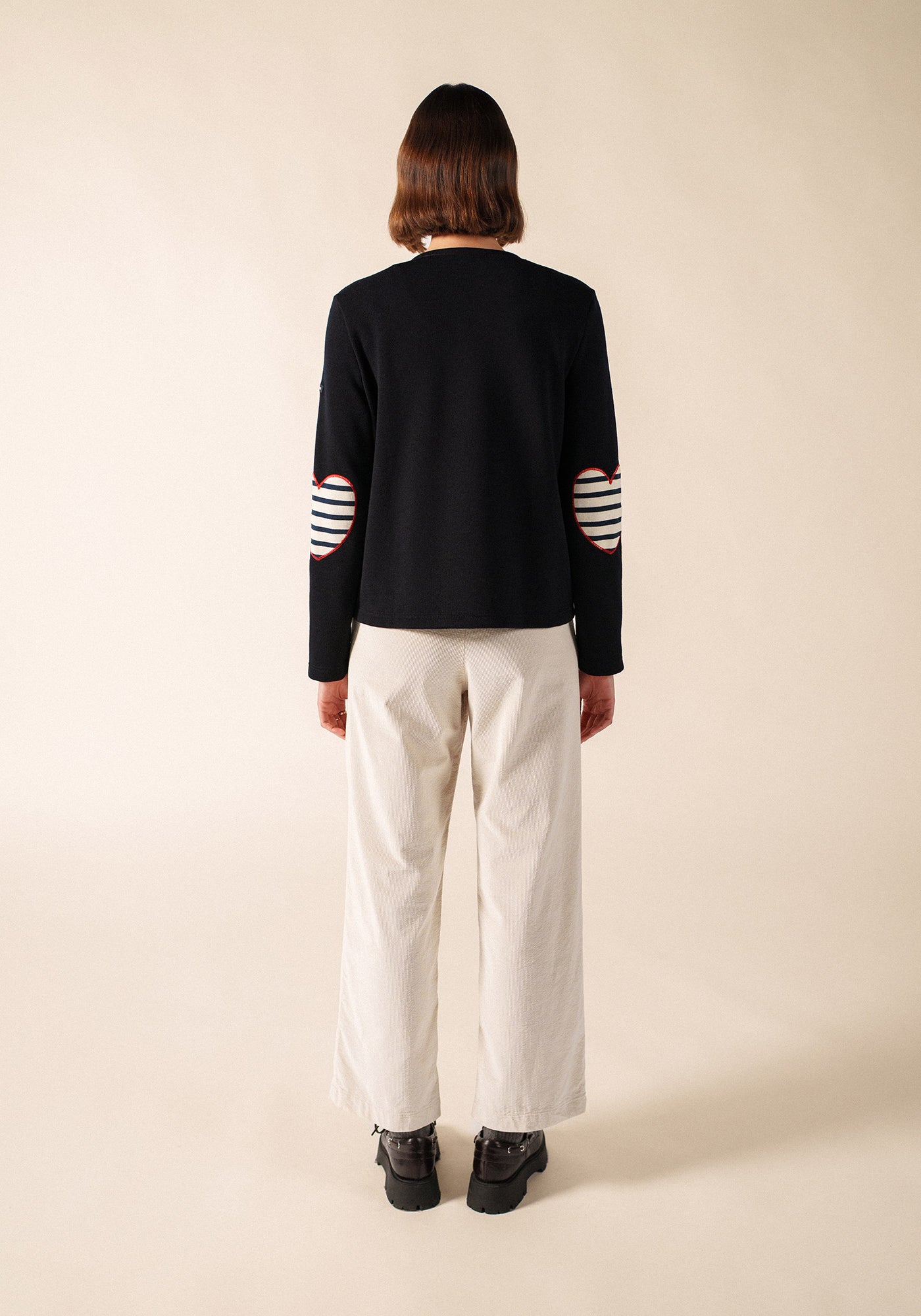 Vaujany Cardigan (NAVY/ECRU/TULIPE)
