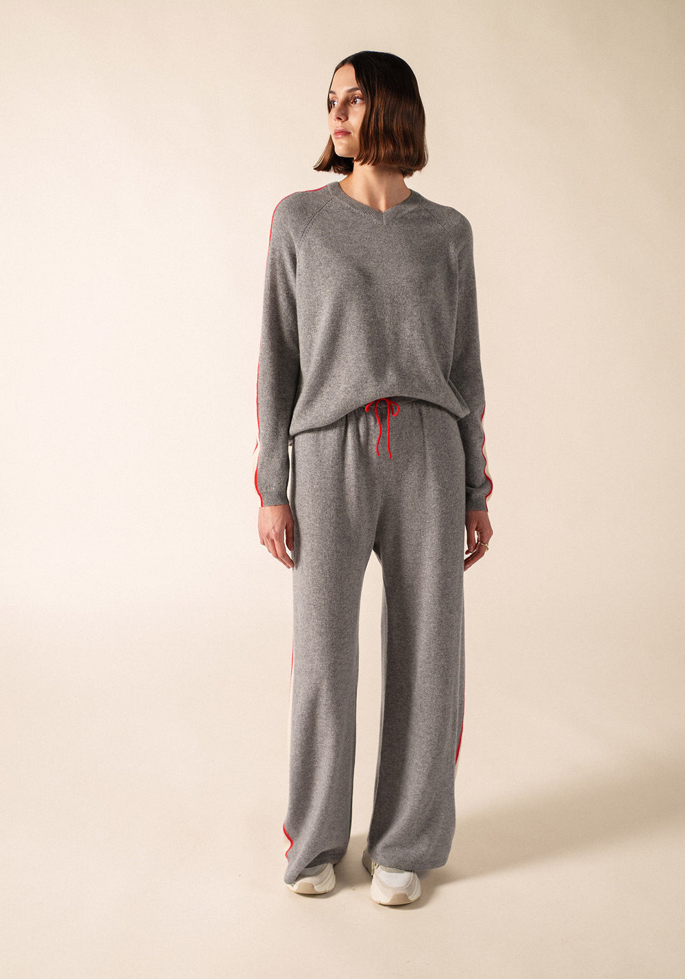 Jersey de Noosa x Collette Dinnigan (GRIS CHINE/ECUME/TULIPE)