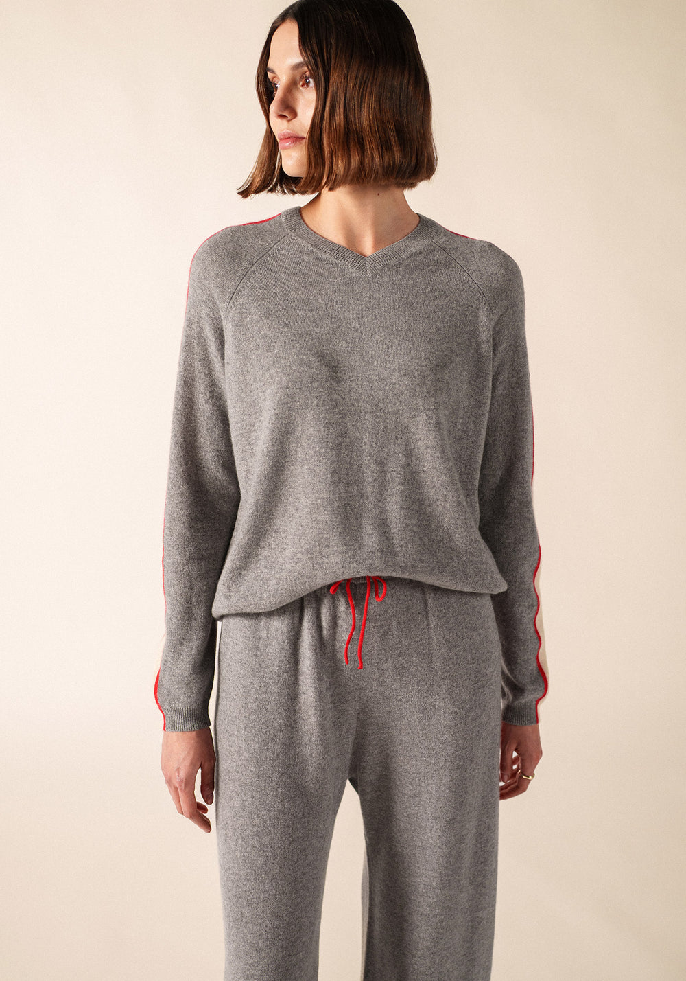 Jersey de Noosa x Collette Dinnigan (GRIS CHINE/ECUME/TULIPE)