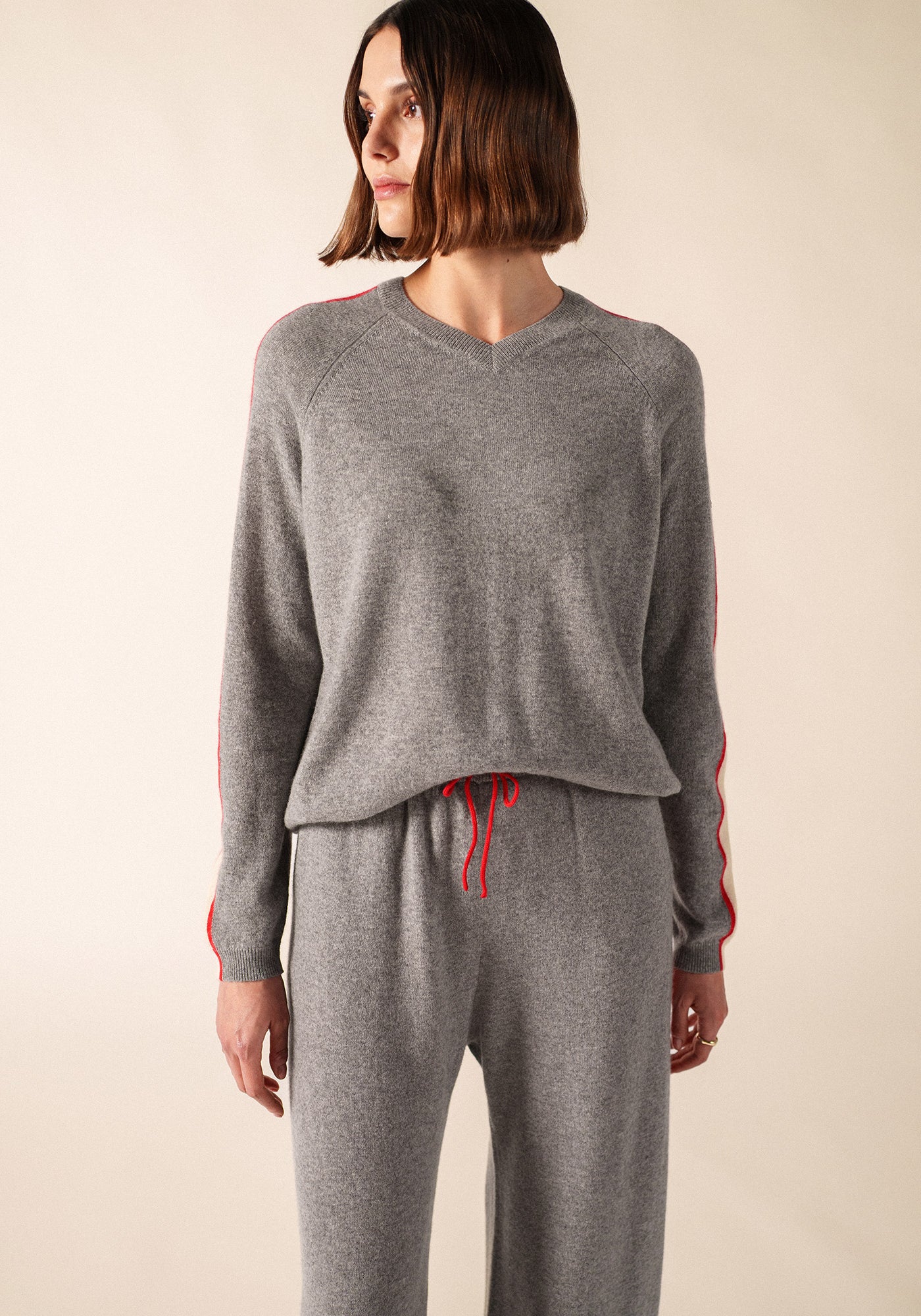 Jersey de Noosa x Collette Dinnigan (GRIS CHINE/ECUME/TULIPE)