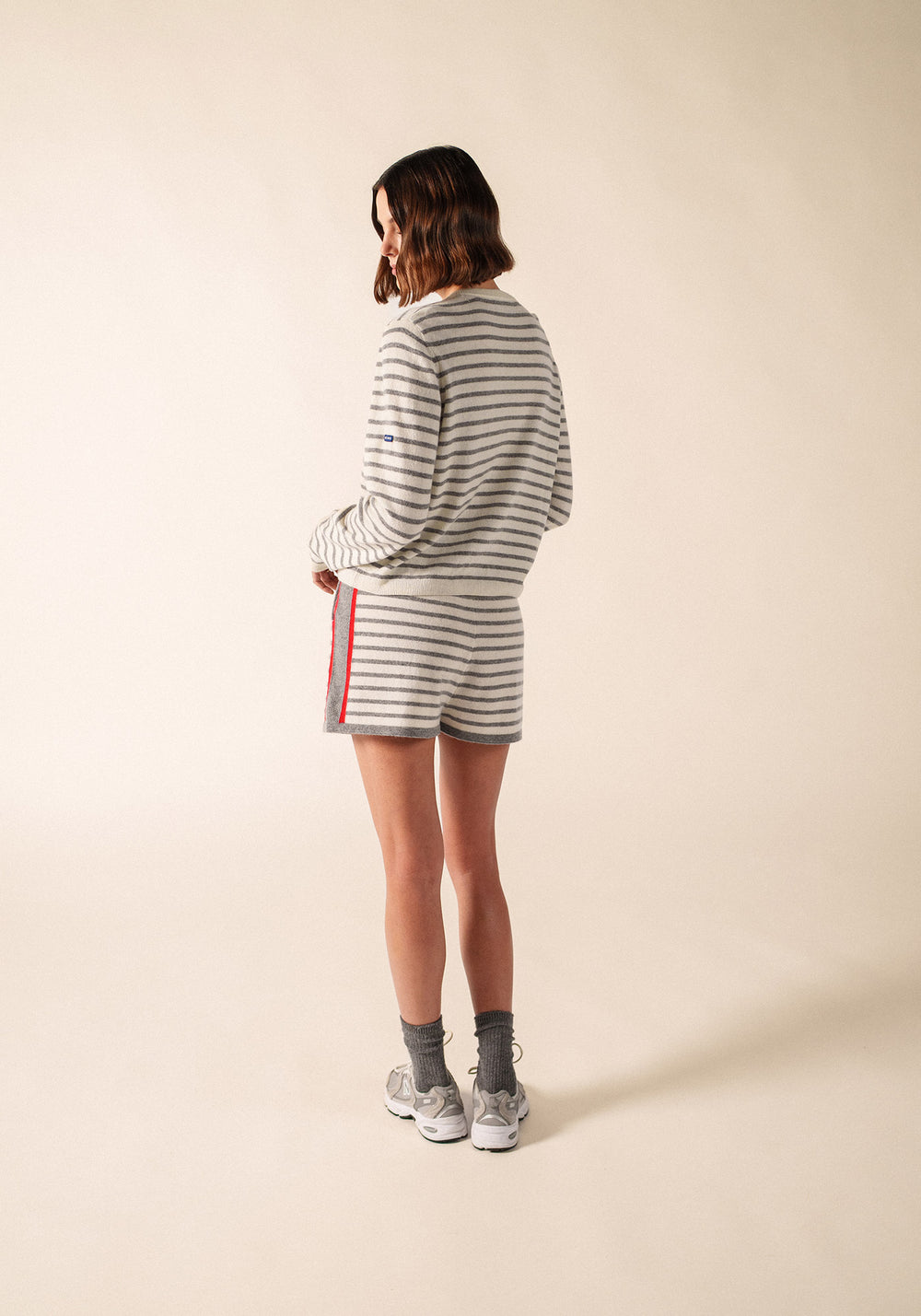 Jersey de Port Willunga x Collette Dinnigan (ECUME/GRIS CHINE)