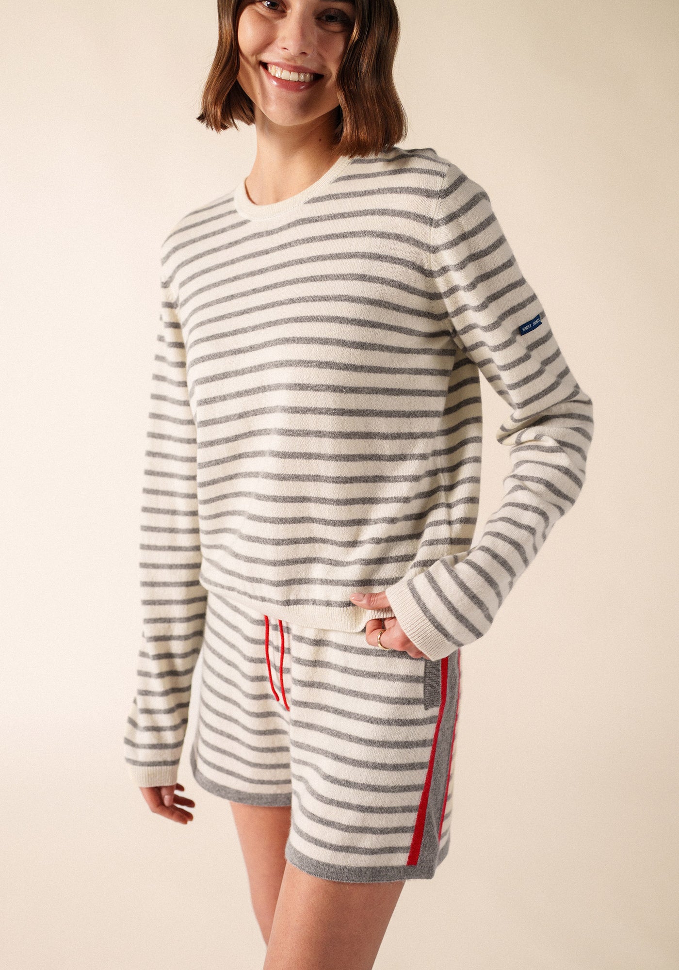 Jersey de Port Willunga x Collette Dinnigan (ECUME/GRIS CHINE)