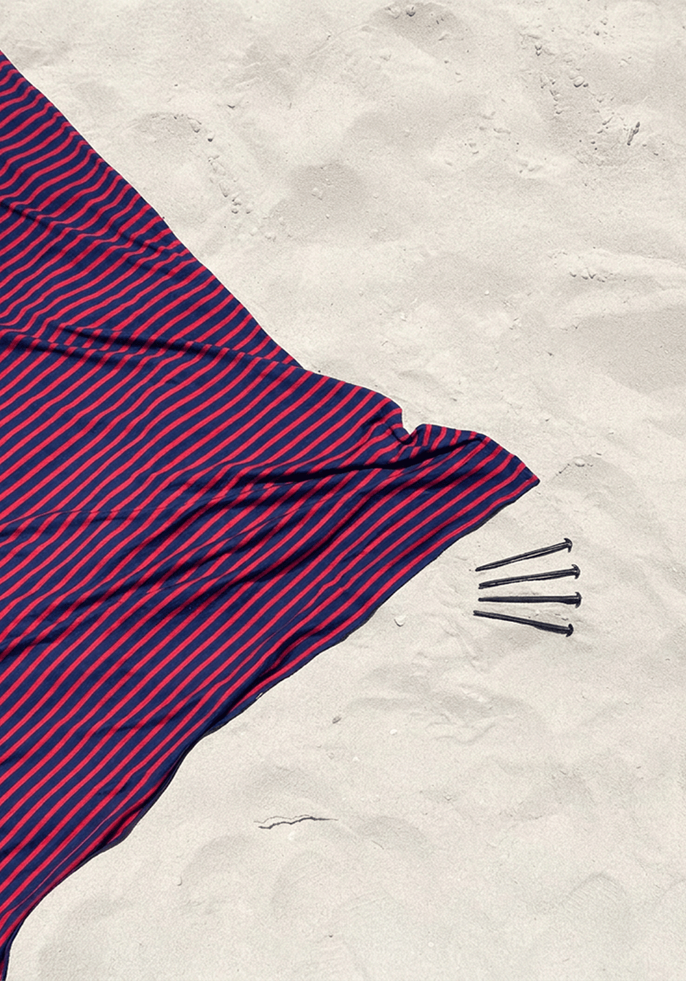 XXL beach towel x Obaba (MARINE/TULIPE)