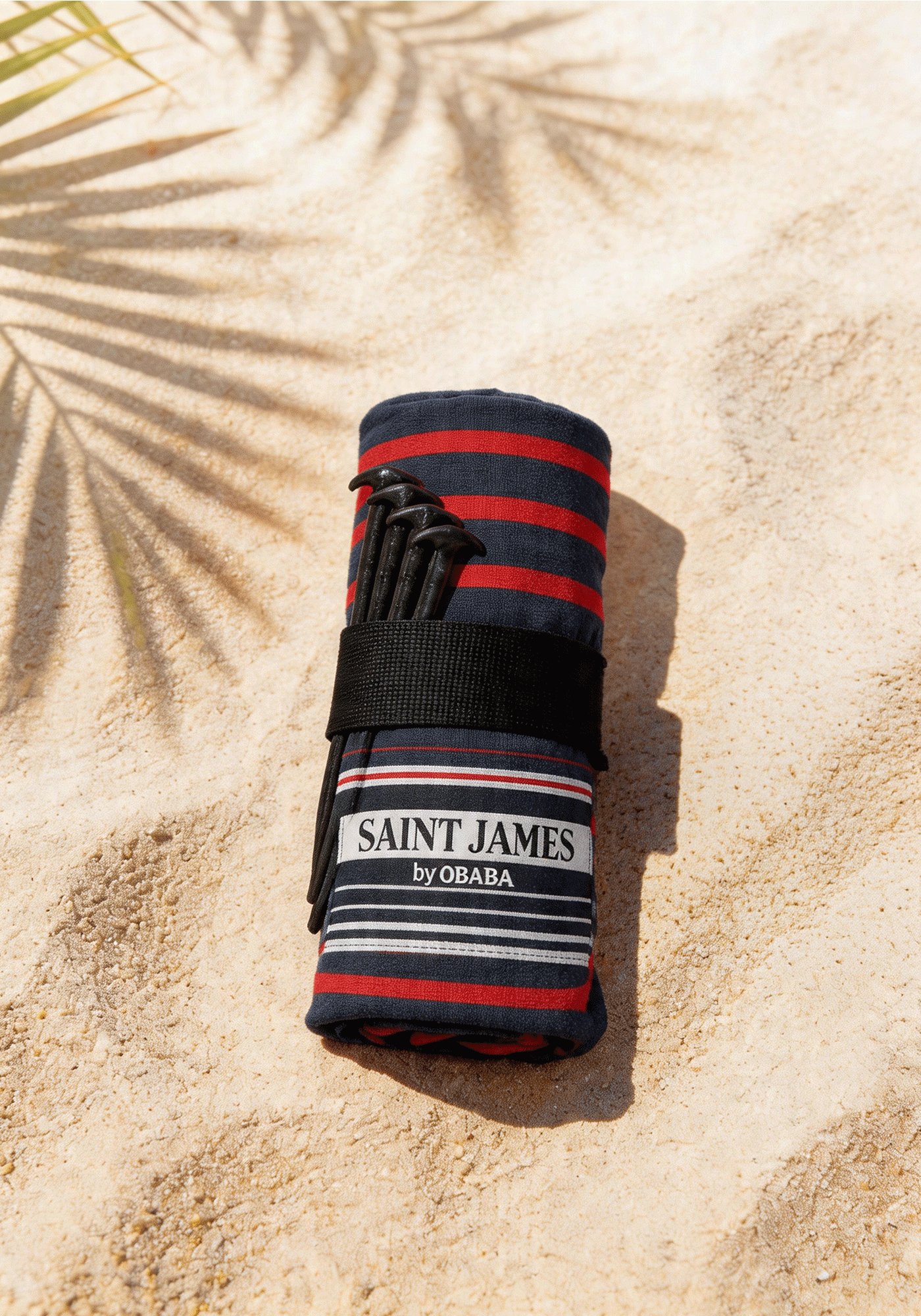 XXL beach towel x Obaba (MARINE/TULIPE)