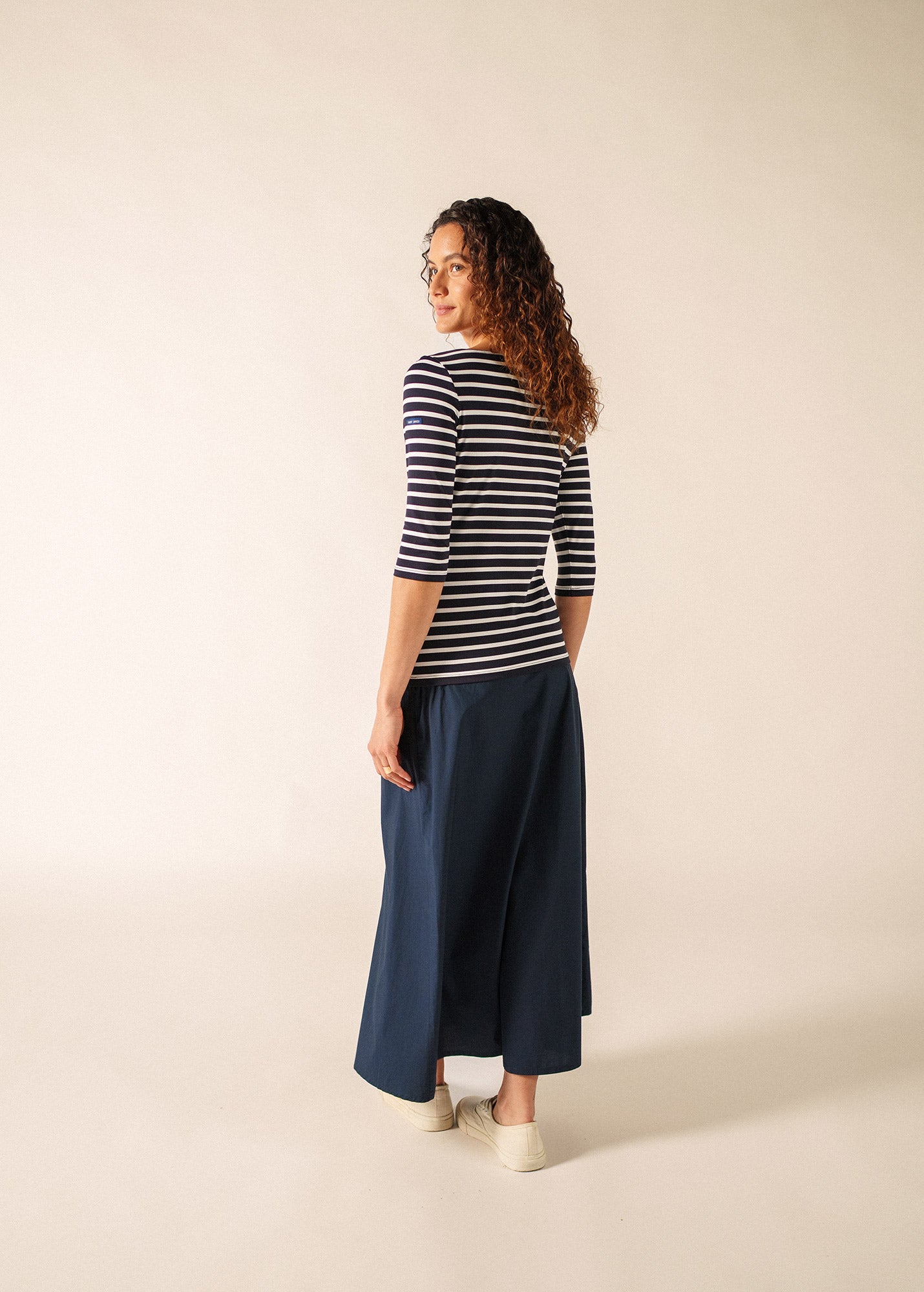 Garde Côte anti-UV striped sailor shirt 3/4 length sleeves, in