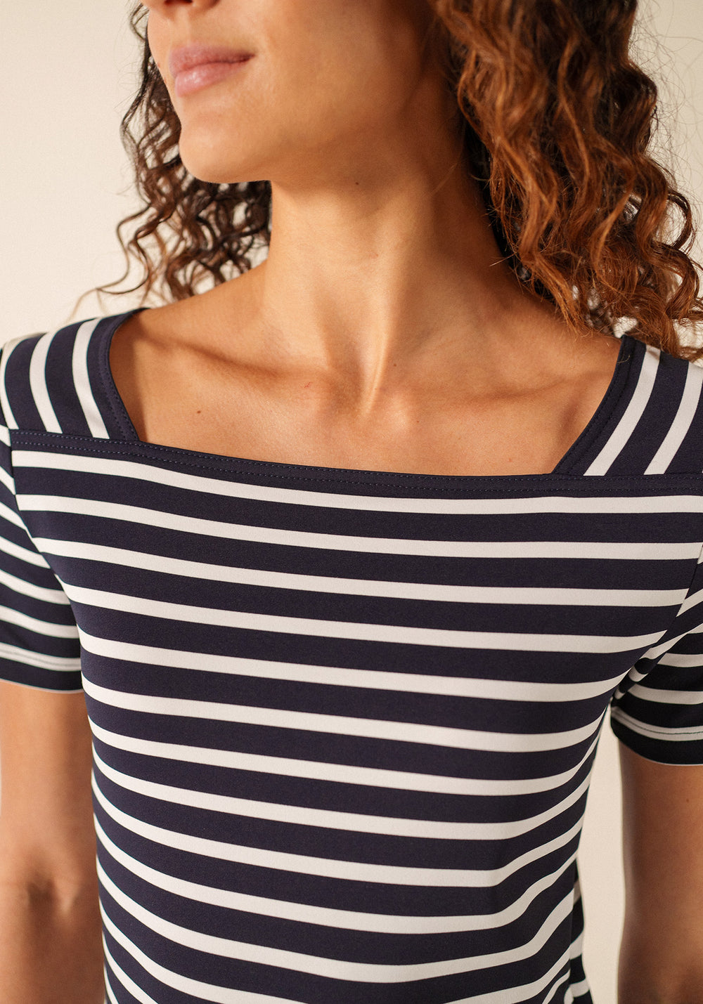 Vestido Tolède (AZUL MARINO/BLANCO)