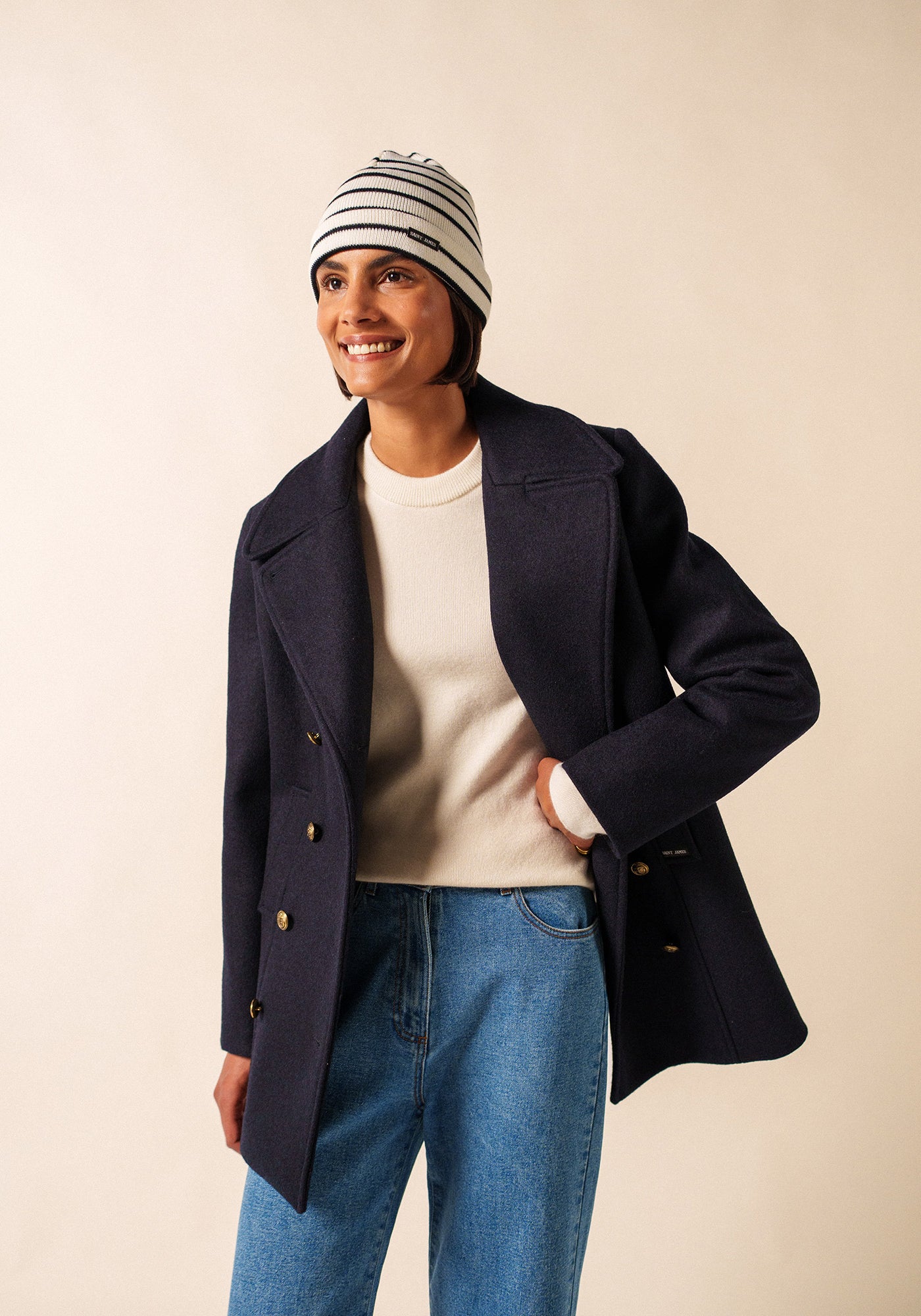 Cartier hat (ECUME/NAVY)