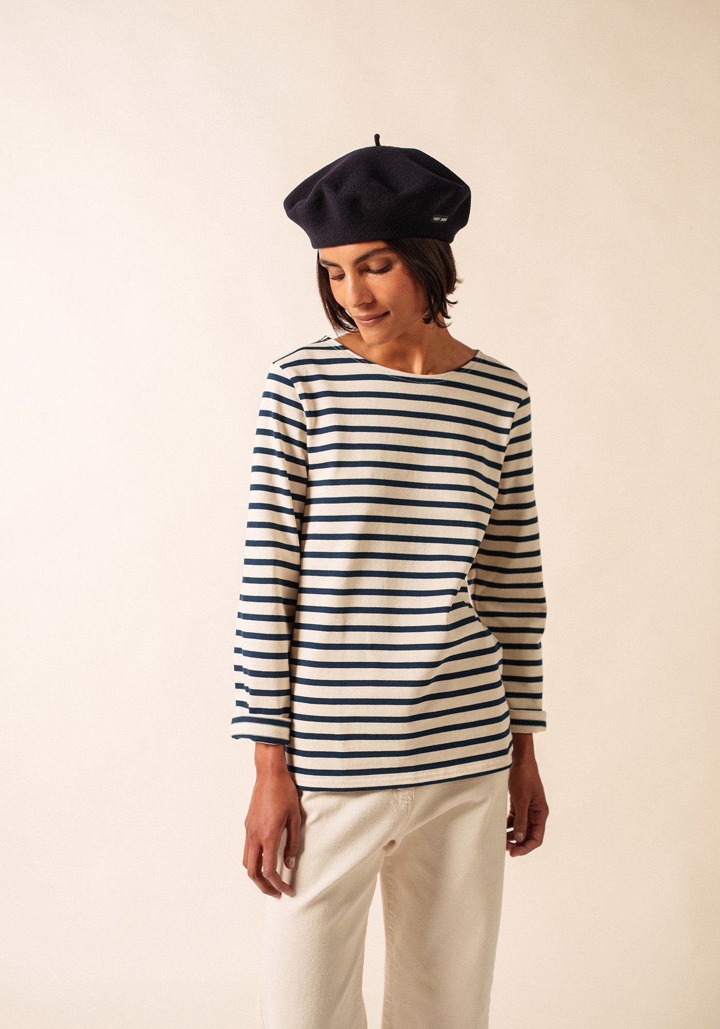 Méridien Breton shirt (ECRU/MARINE)