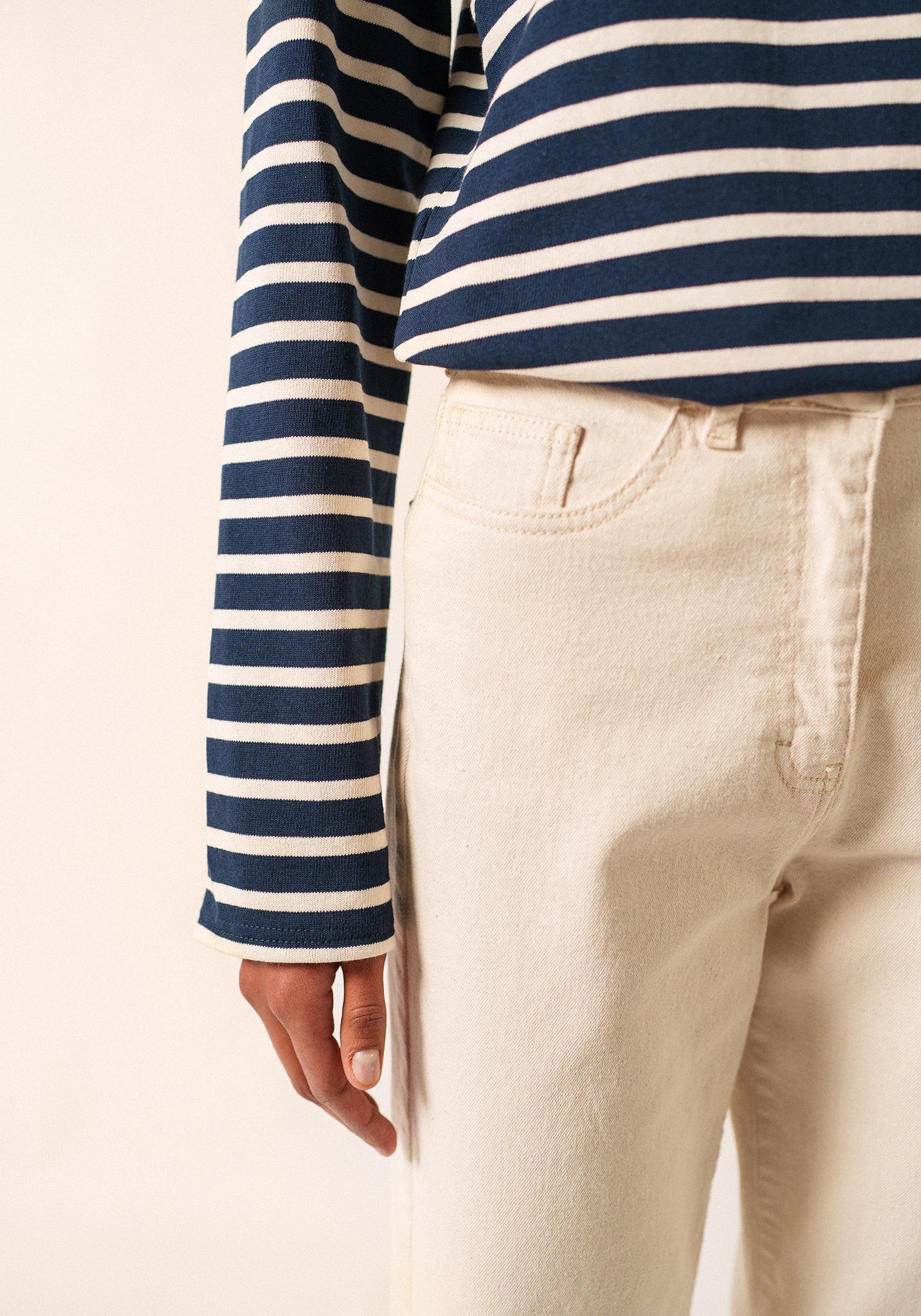 Camisa Méridien Breton (MARINA/ECRU)