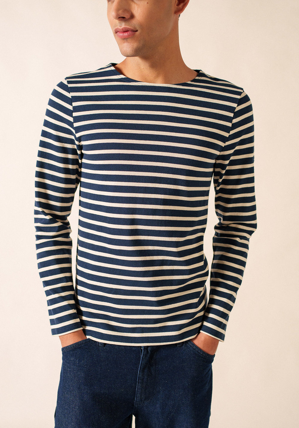 Méridien Breton shirt (MARINE/ECRU)