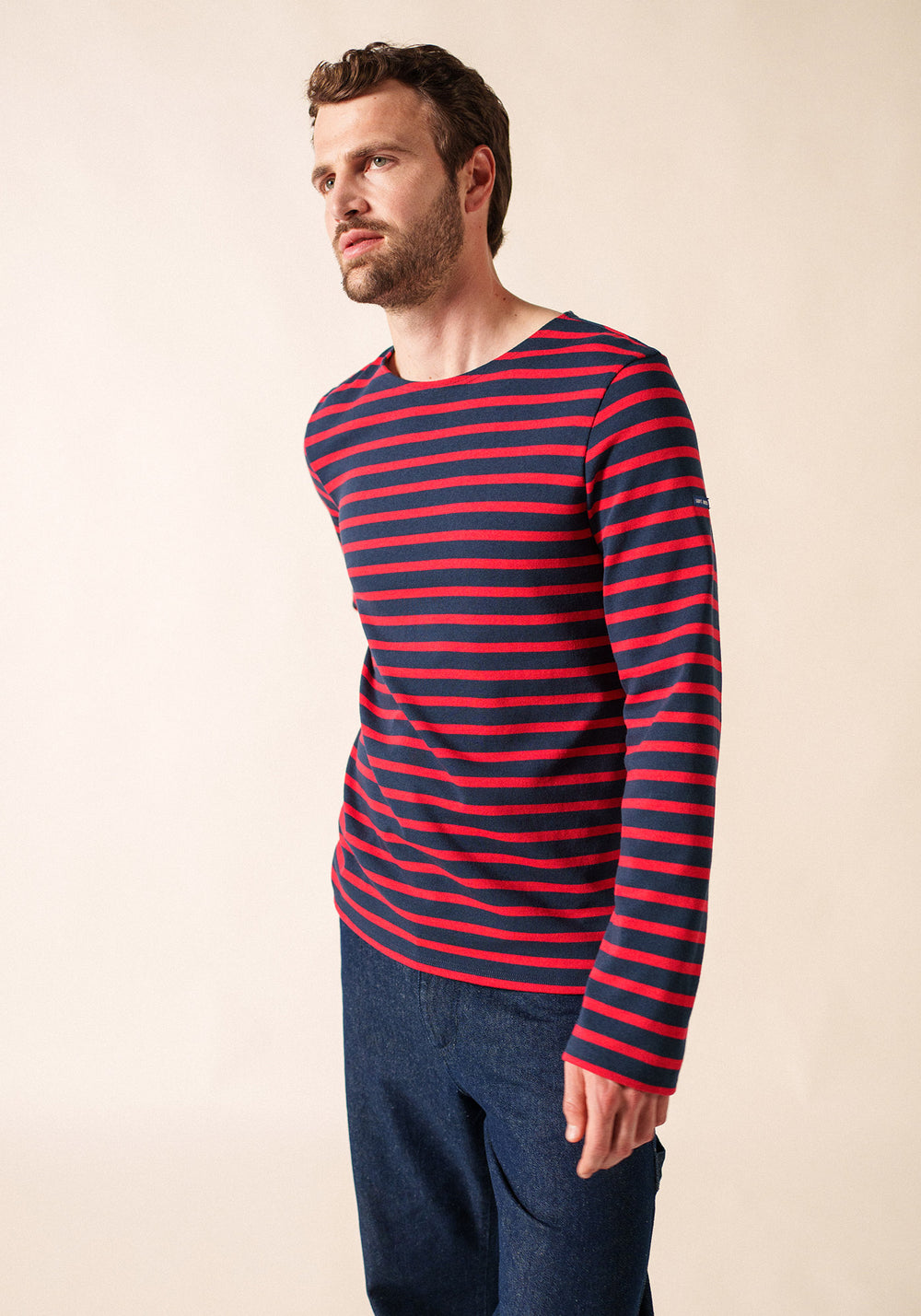 Méridien Breton shirt (MARINE/TULIPE)